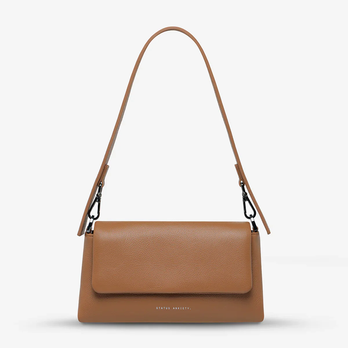 STATUS ANXIETY Womens Zenith Leather Bag - Camel - Image 4