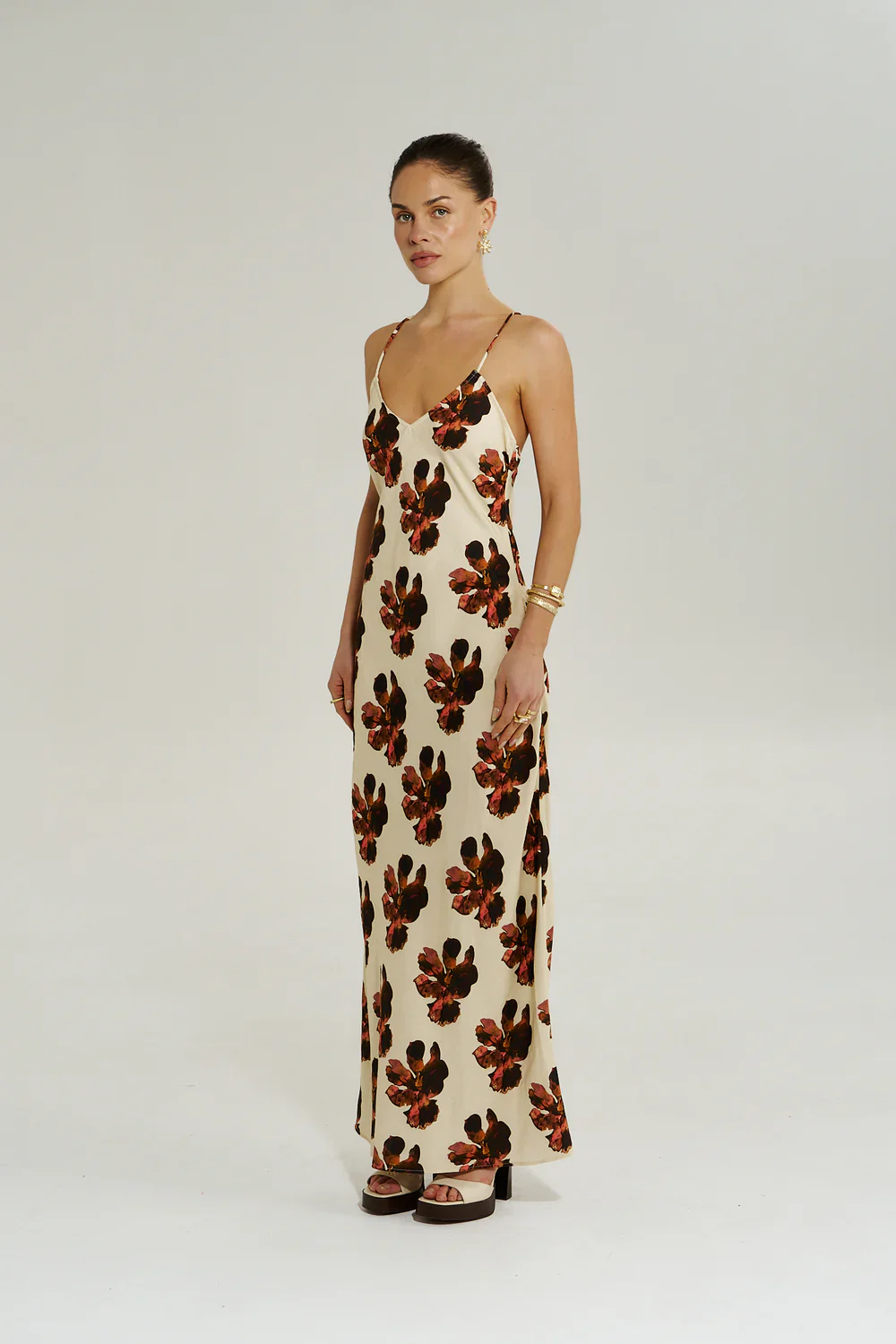SUMMI SUMMI Womens Amelie Maxi Dress in Butter Fleur - Image 4