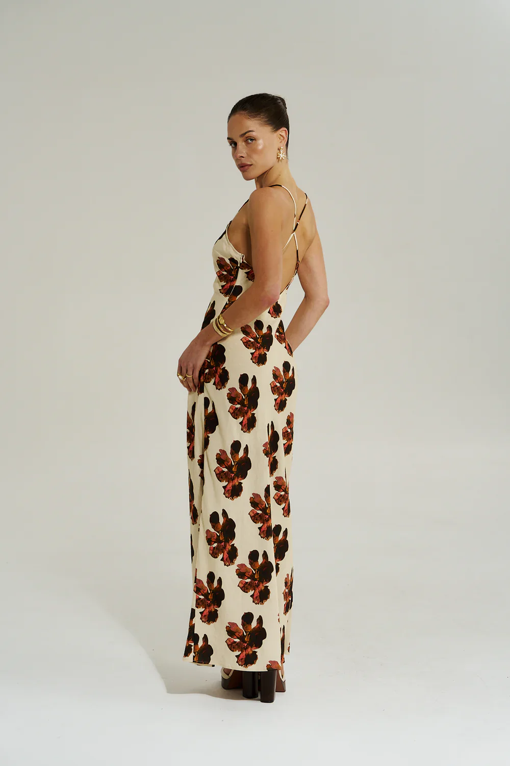SUMMI SUMMI Womens Amelie Maxi Dress in Butter Fleur - Image 7