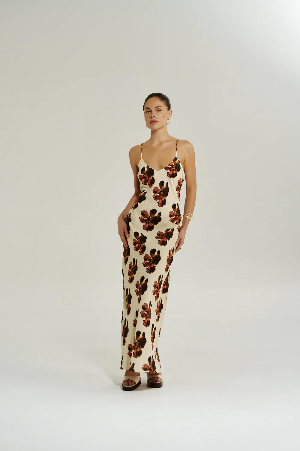 SUMMI SUMMI Womens Amelie Maxi Dress in Butter Fleur - Image 9