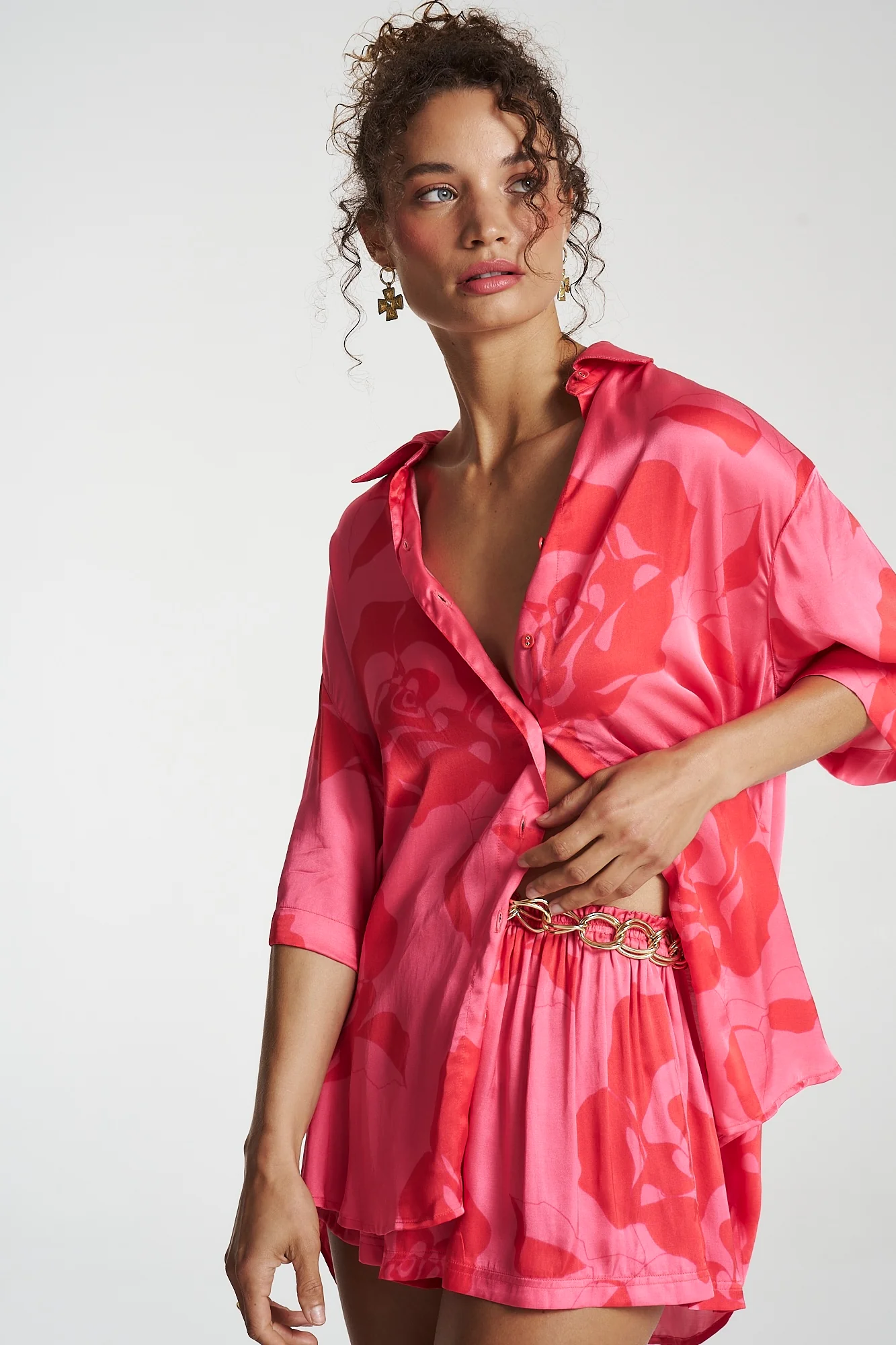 SUMMI SUMMI Womens Big Shirt - A Rose By Any Other Name - Image 14