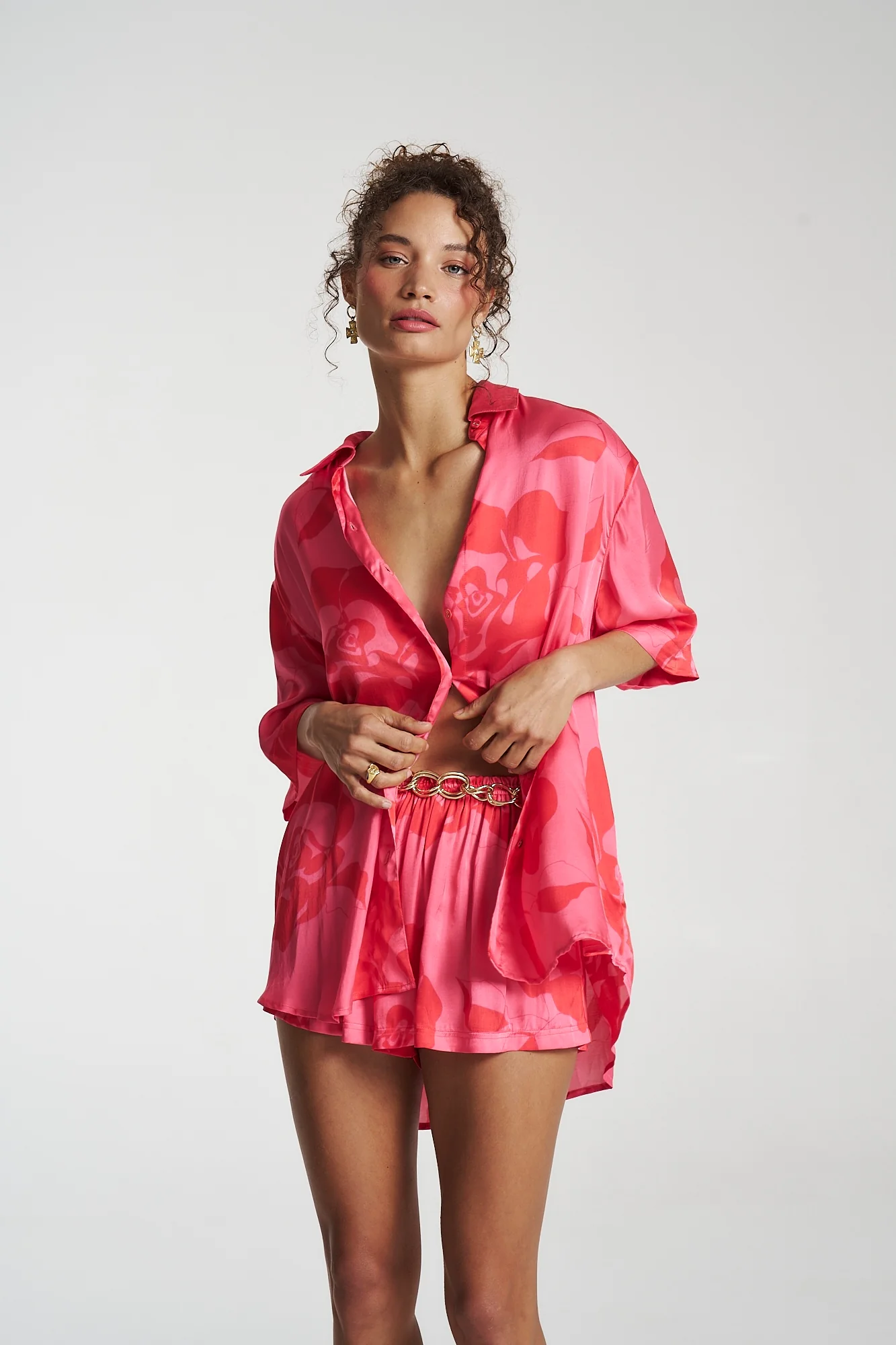 SUMMI SUMMI Womens Big Shirt - A Rose By Any Other Name - Image 2
