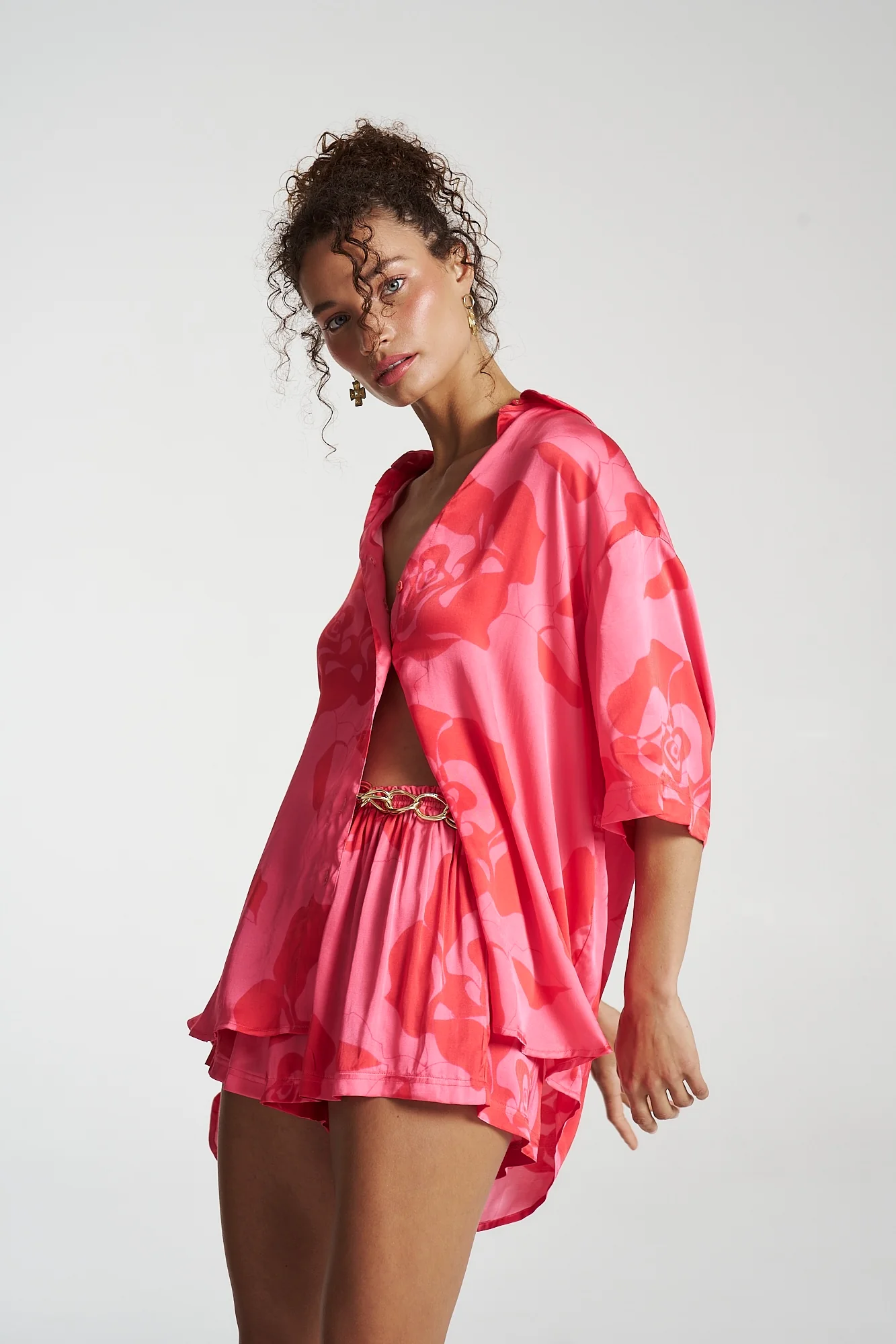 SUMMI SUMMI Womens Big Shirt - A Rose By Any Other Name - Image 5