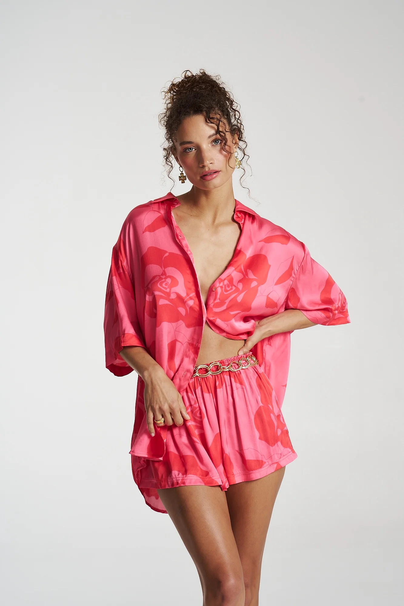 SUMMI SUMMI Womens Big Shirt - A Rose By Any Other Name - Image 8