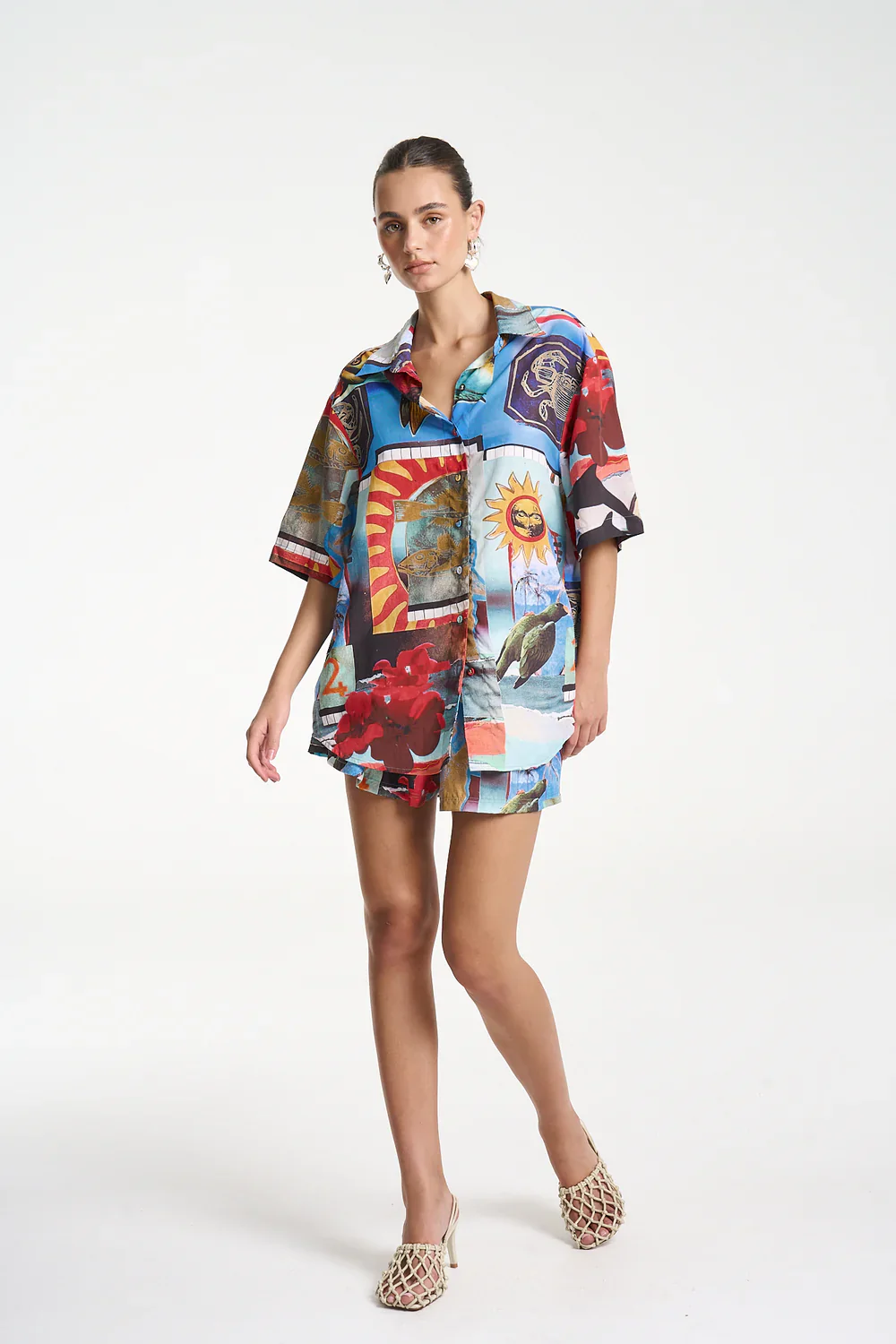 SUMMI SUMMI Womens Big Shirt in Loco - Image 5