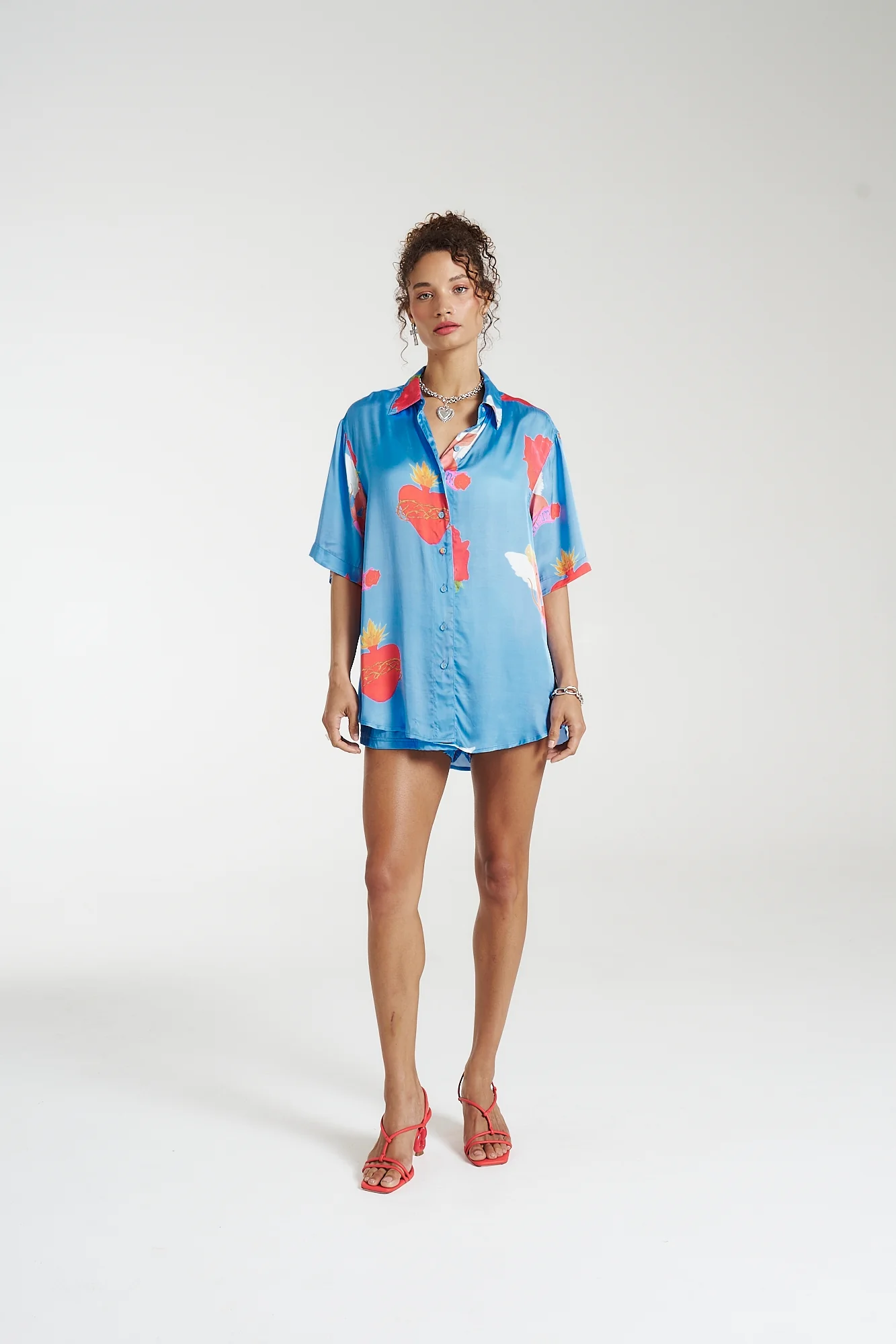 SUMMI SUMMI Womens Big Shirt Petite - Capulet - Image 11