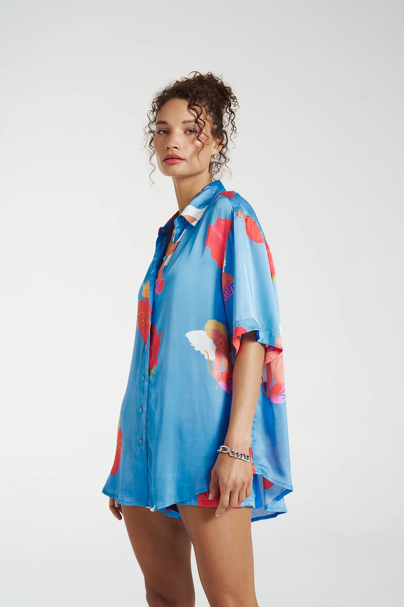 SUMMI SUMMI Womens Big Shirt Petite - Capulet - Image 5