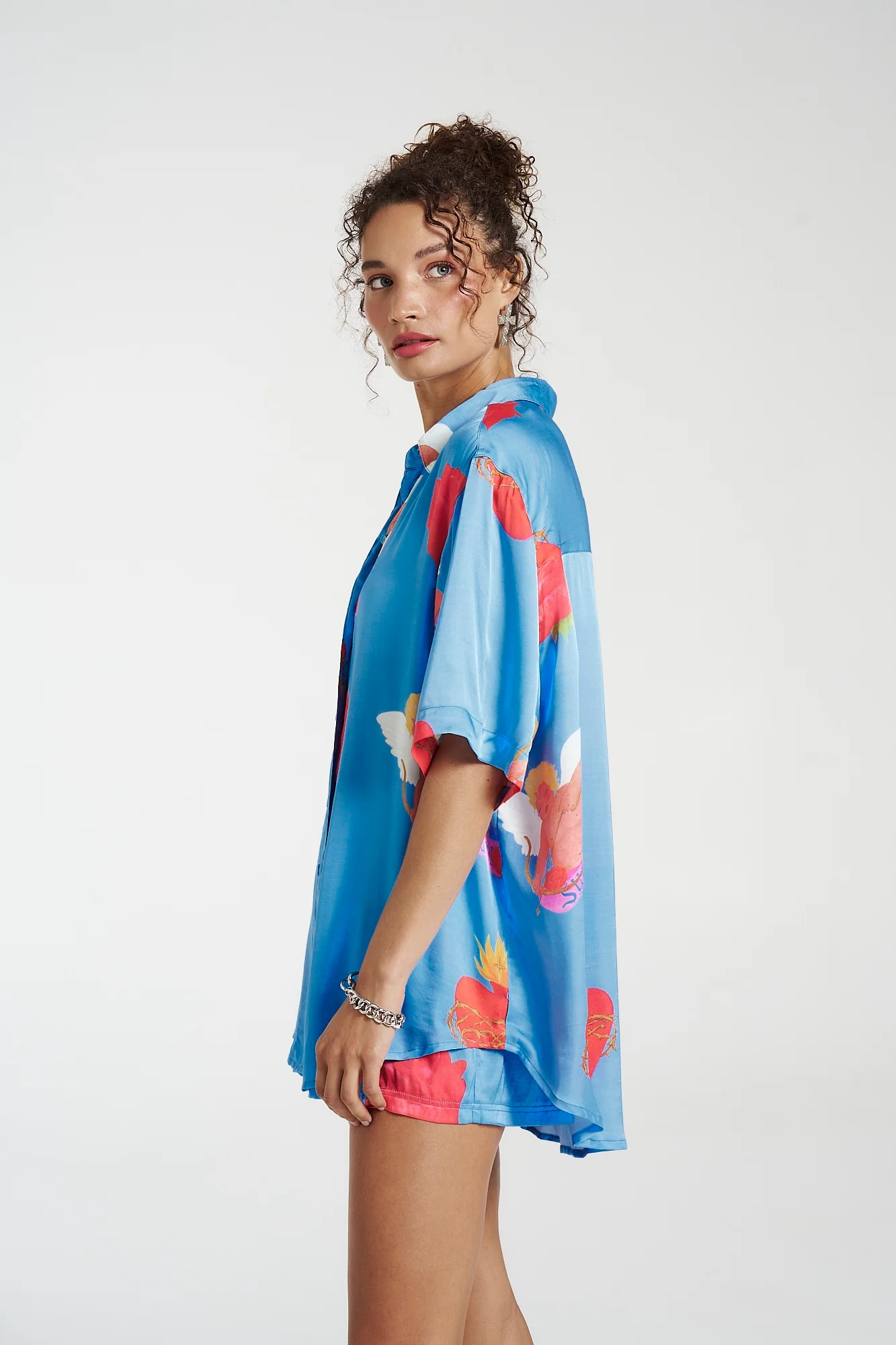 SUMMI SUMMI Womens Big Shirt Petite - Capulet - Image 6