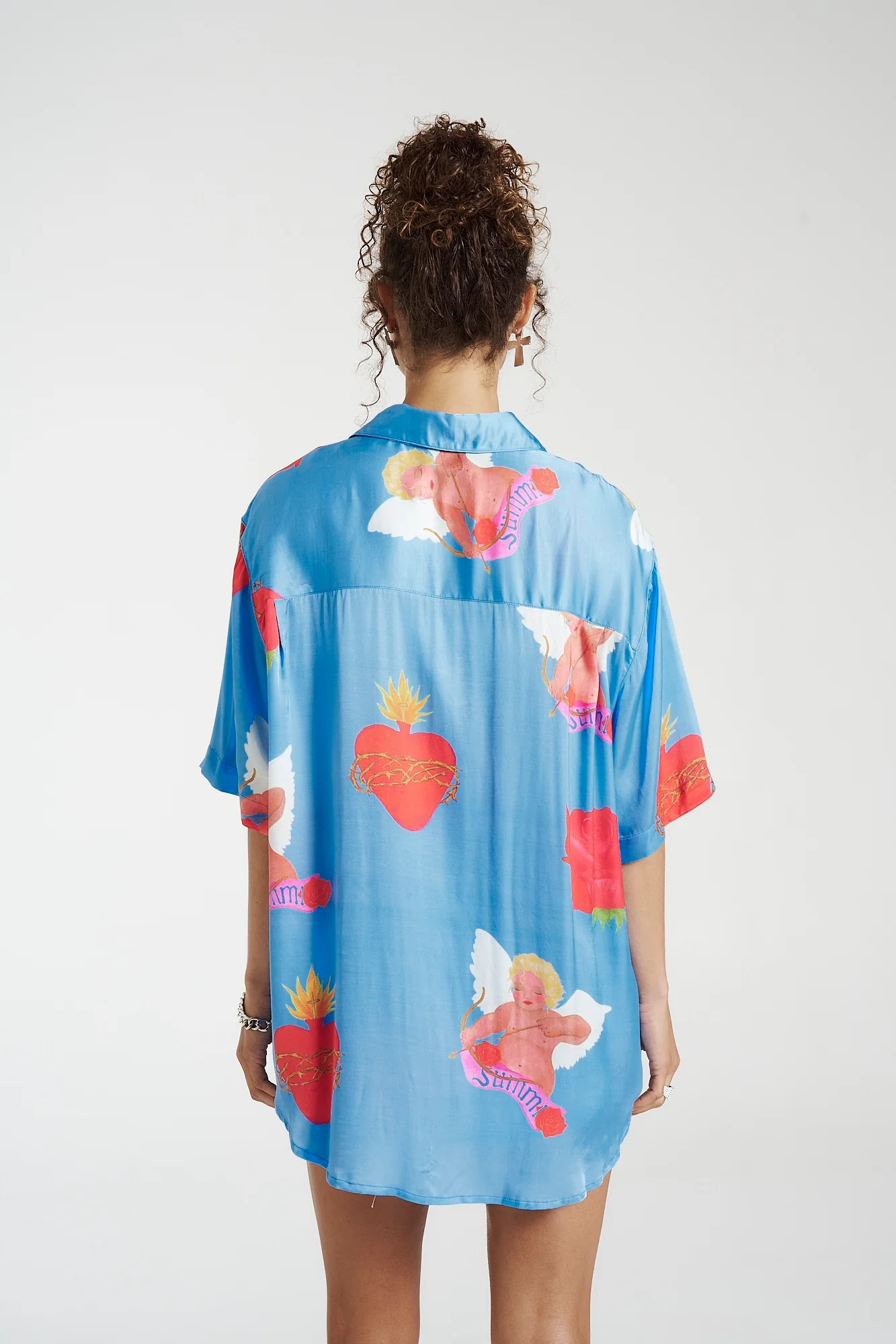 SUMMI SUMMI Womens Big Shirt Petite - Capulet - Image 7