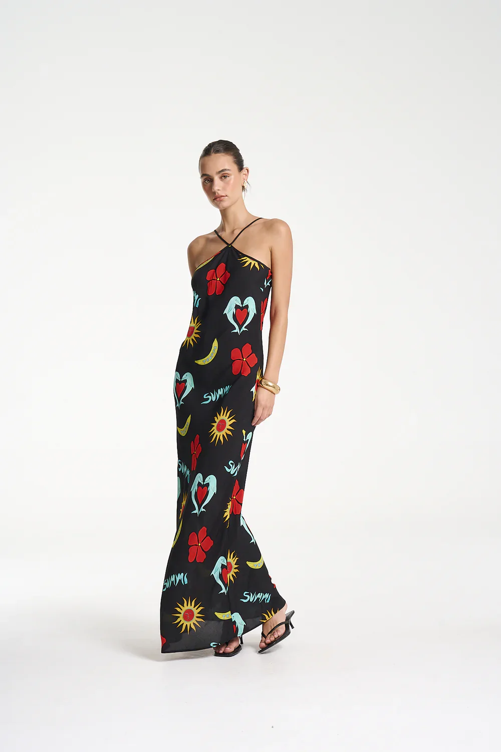 SUMMI SUMMI Womens Chloe Maxi Dress in Troppo Night - Image 6