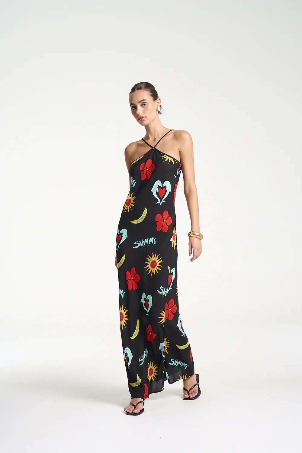 SUMMI SUMMI Womens Chloe Maxi Dress in Troppo Night - Image 7