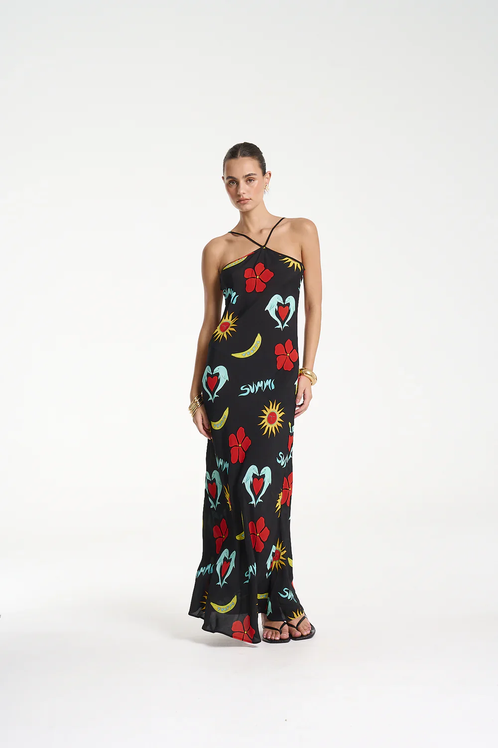 SUMMI SUMMI Womens Chloe Maxi Dress in Troppo Night - Image 8