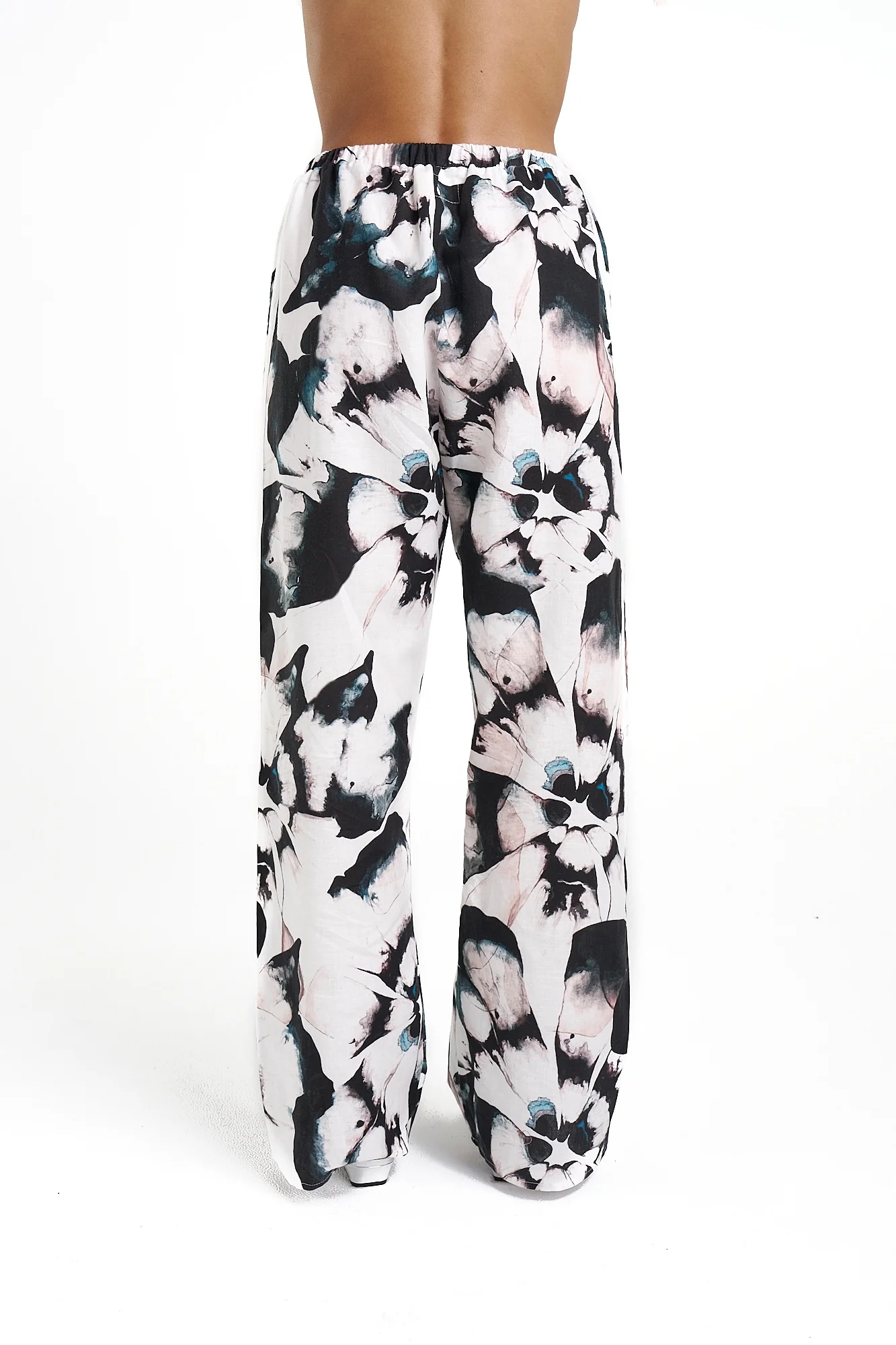 SUMMI SUMMI Womens Elastic Waist Pants with Stripe - Everlast - Image 3