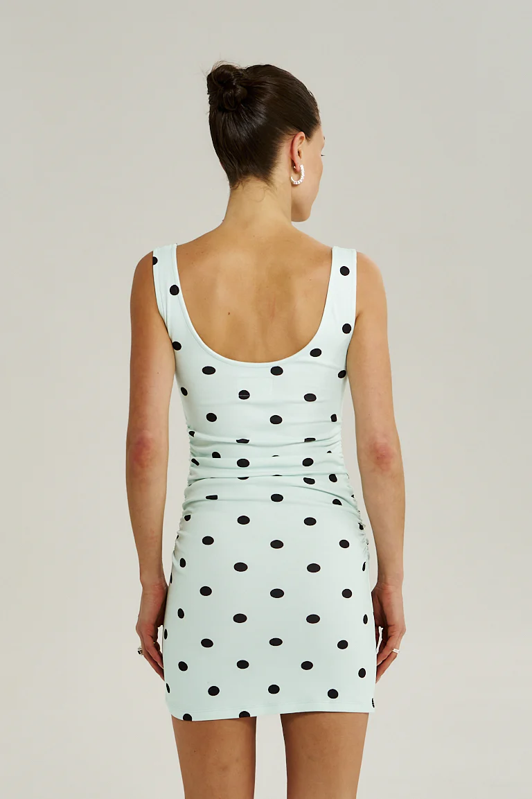 SUMMI SUMMI Womens Emma Mini Dress in Pinot Drops - Image 6