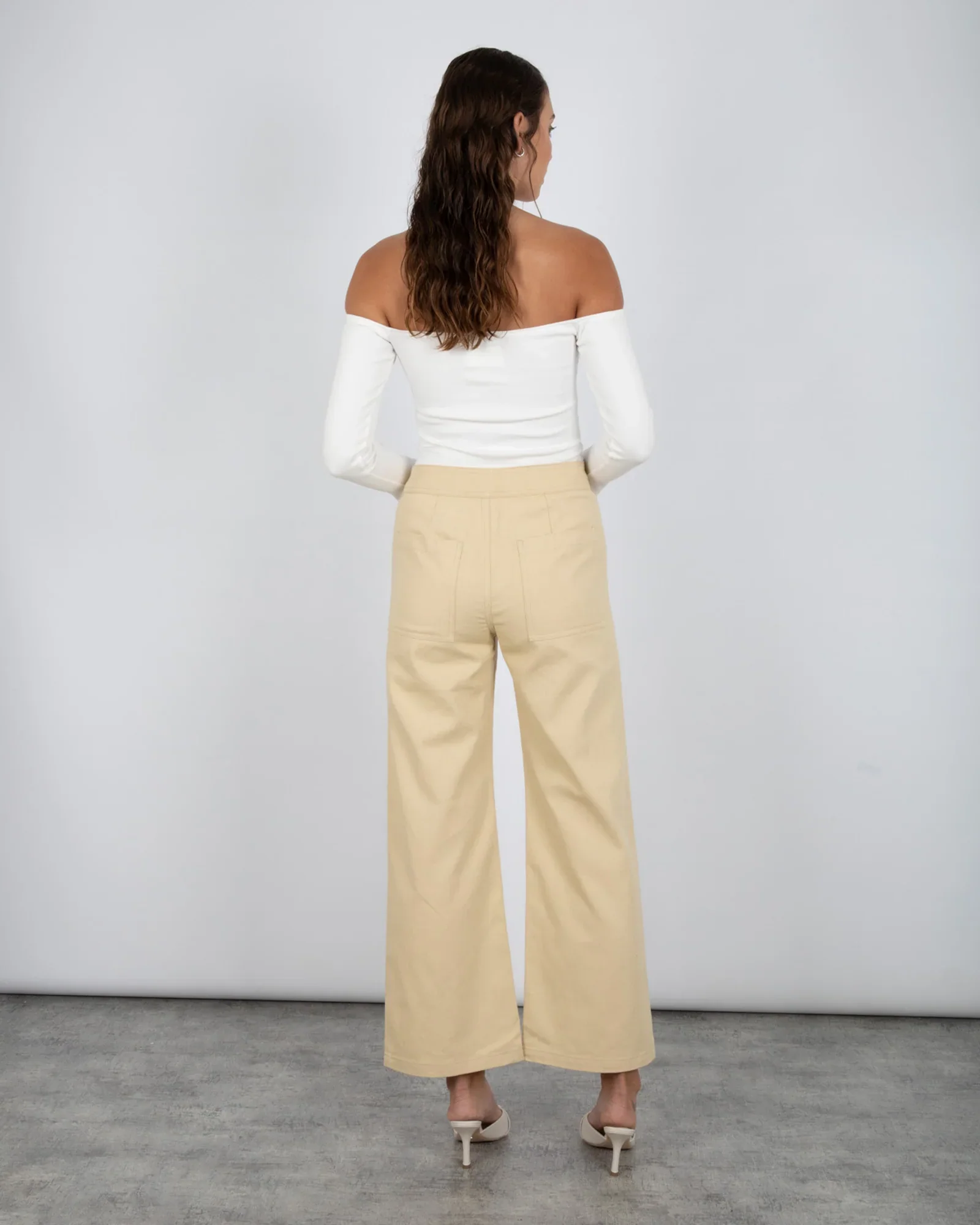 SUMMI SUMMI Womens Long Sleeve Off The Shoulder Top - Cloud - Image 10