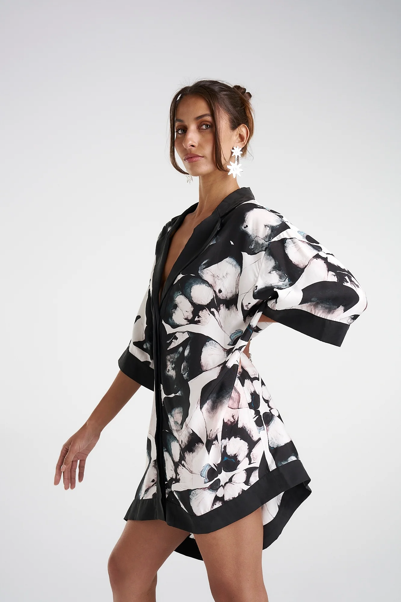 SUMMI SUMMI Womens Luka Shirt Dress with Collar- Everlast - Image 5