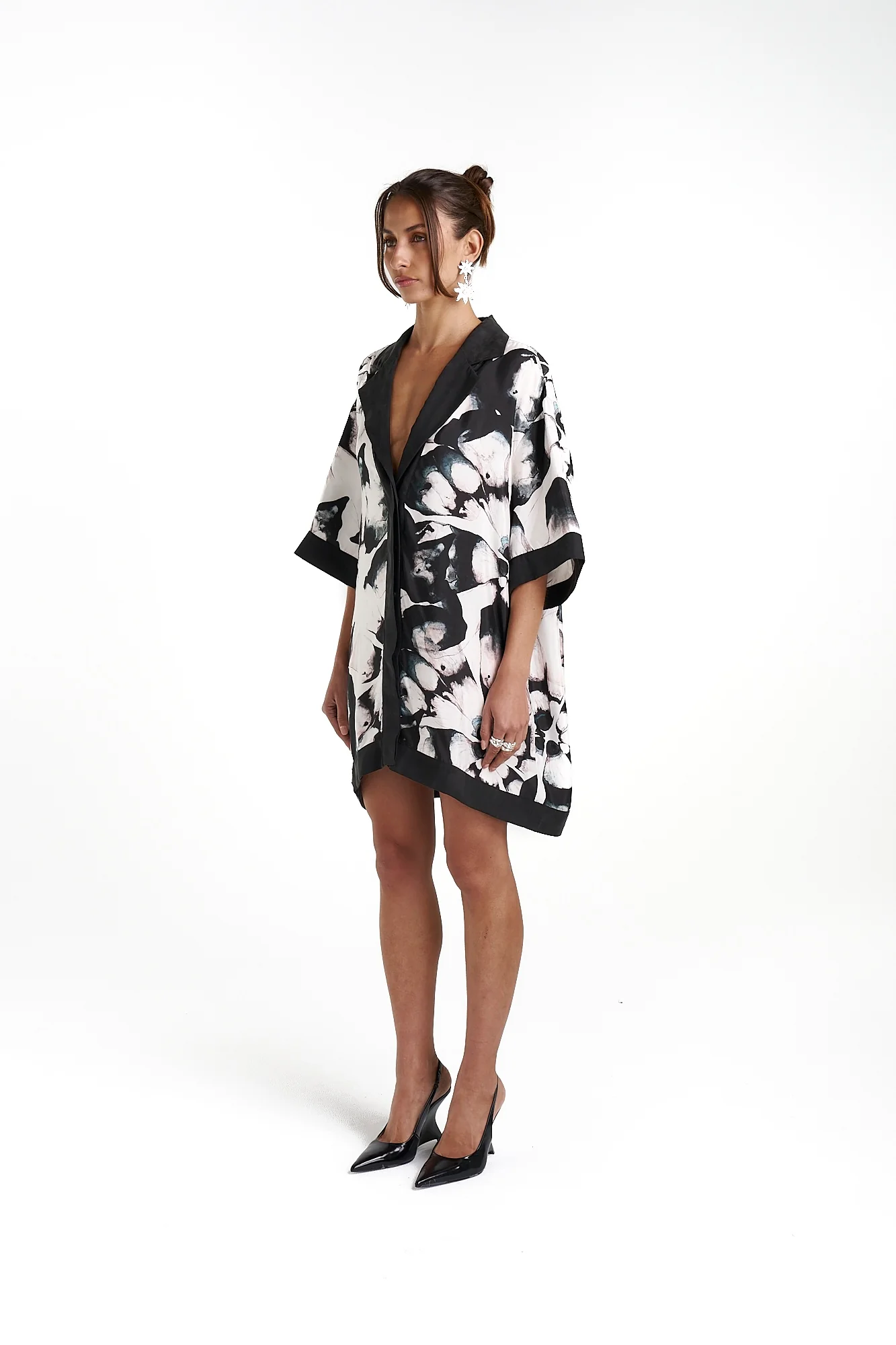SUMMI SUMMI Womens Luka Shirt Dress with Collar- Everlast - Image 7