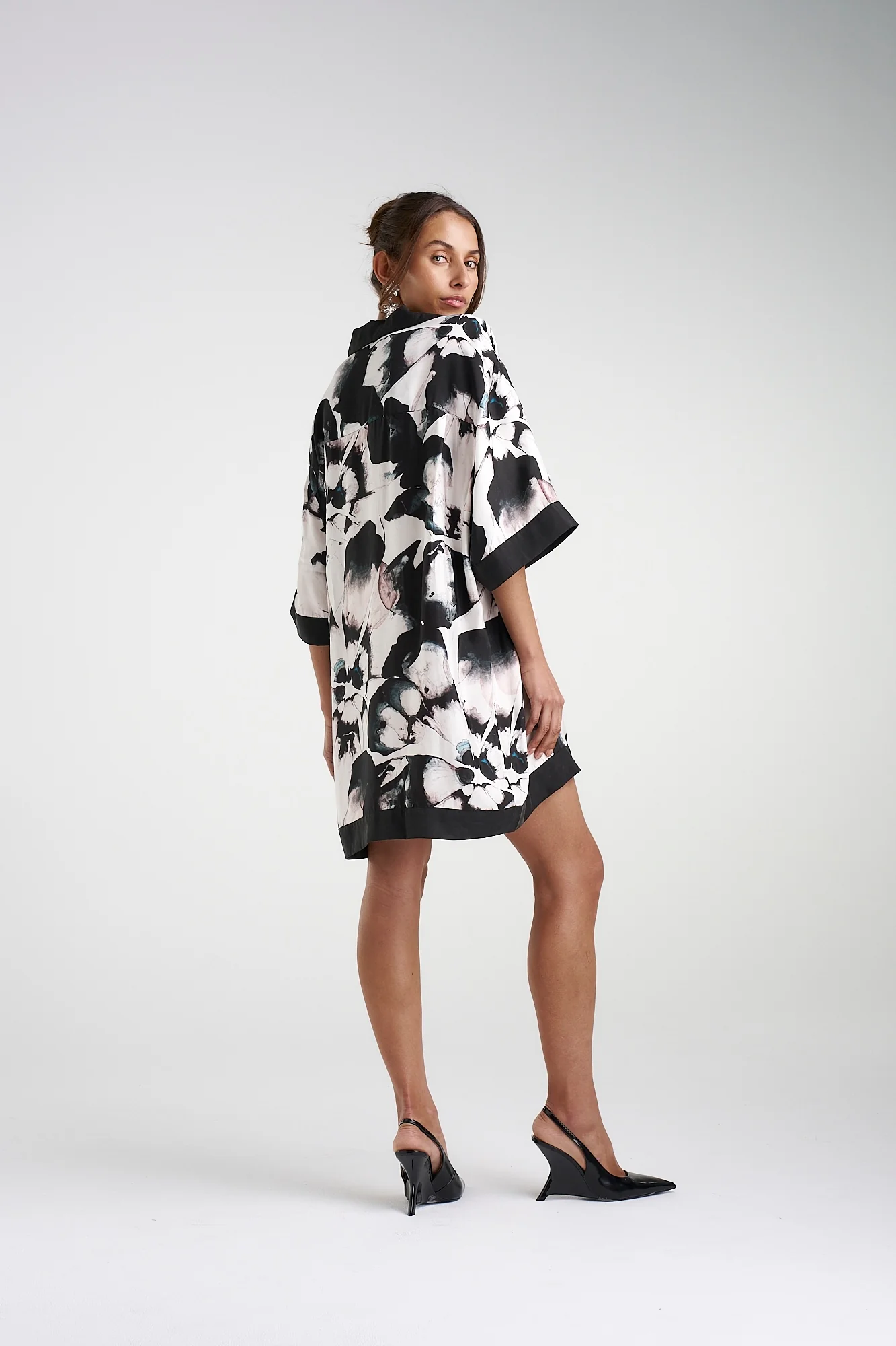 SUMMI SUMMI Womens Luka Shirt Dress with Collar- Everlast - Image 9