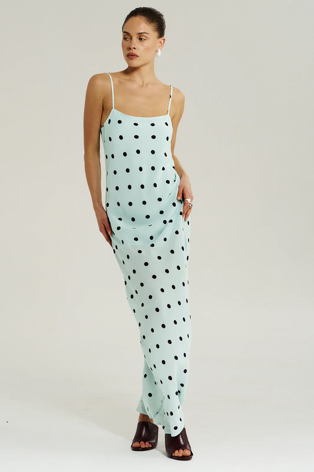 SUMMI SUMMI Womens Luna Maxi Dress in Pinot Drops - Image 4