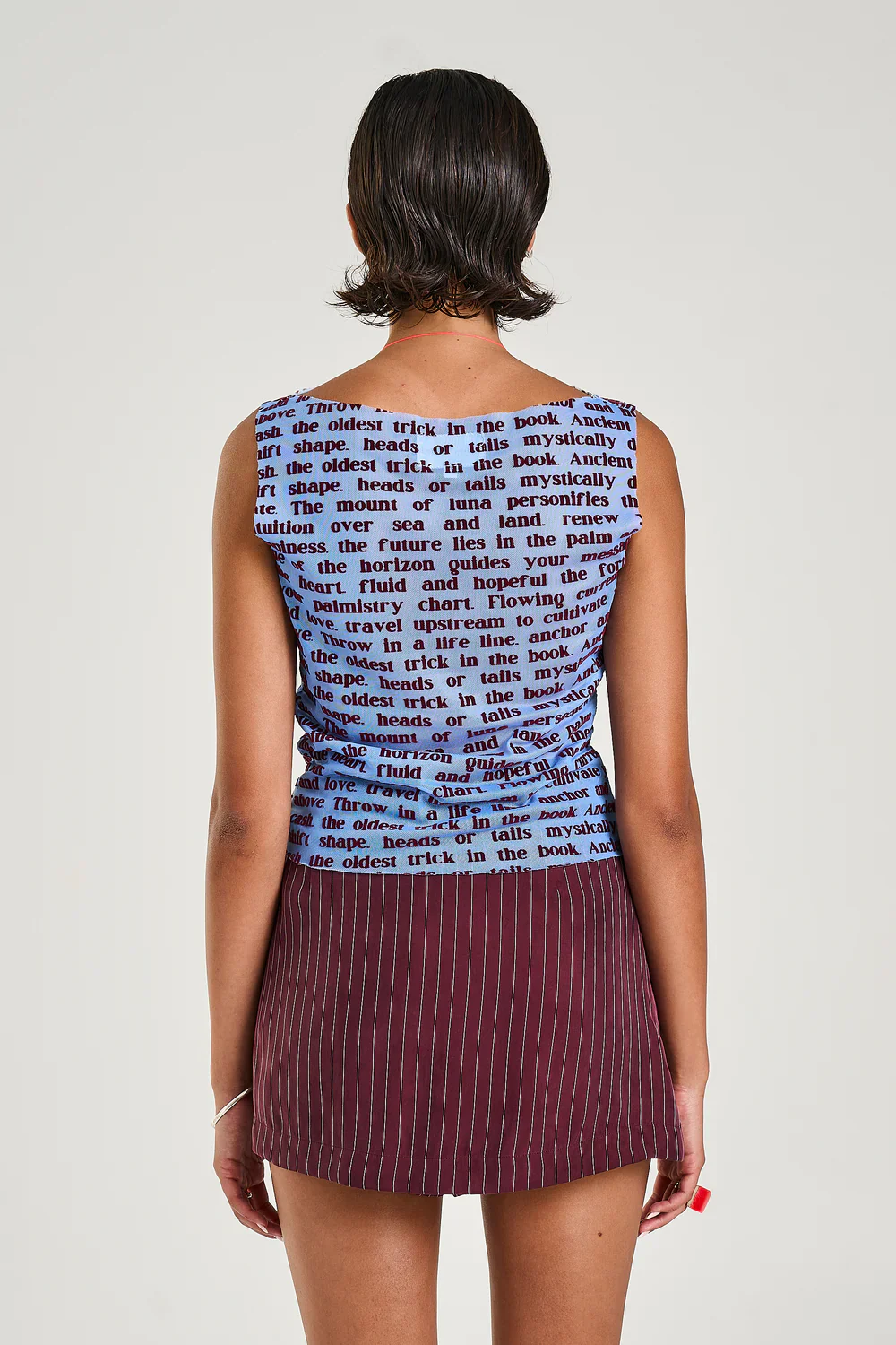 SUMMI SUMMI Womens Mesh Tank Fortune Teller Lotus - Image 4