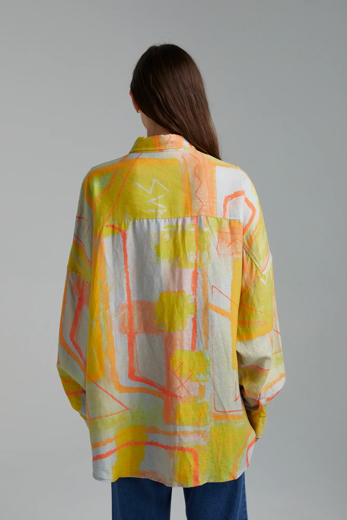 SUMMI SUMMI Womens Oversized Long Sleeve Shirt - Sigil - Image 3