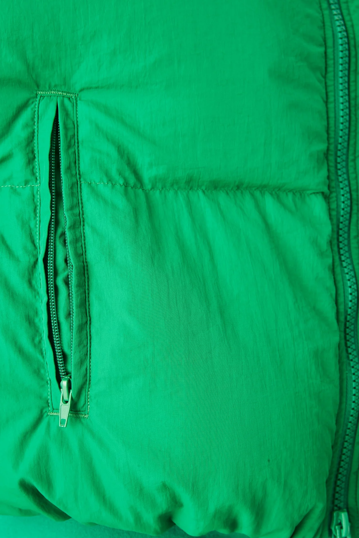 SUMMI SUMMI Womens Puffer Bomber Jacket Green - Image 7
