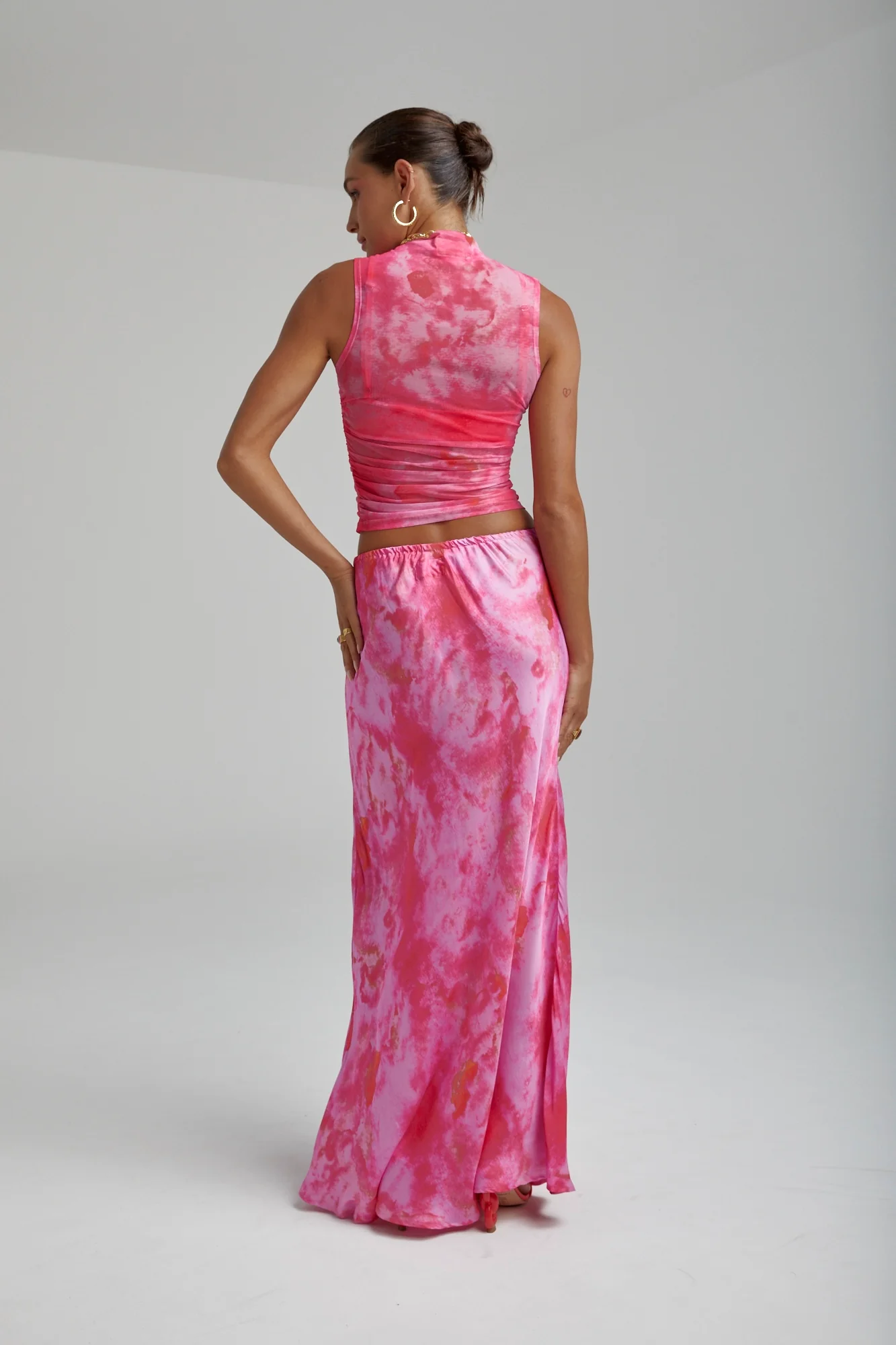 SUMMI SUMMI Womens Relaxed Maxi Skirt - Hibiscus - Image 10