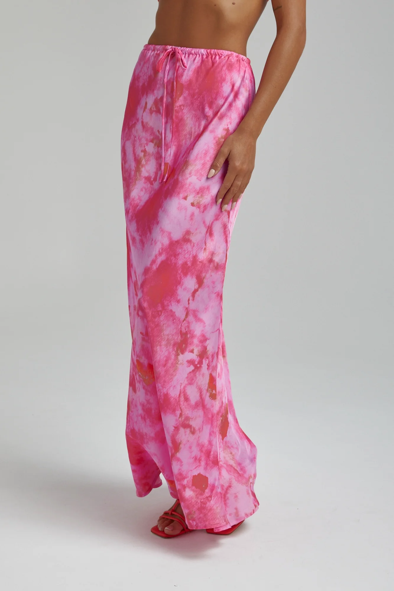 SUMMI SUMMI Womens Relaxed Maxi Skirt - Hibiscus - Image 4