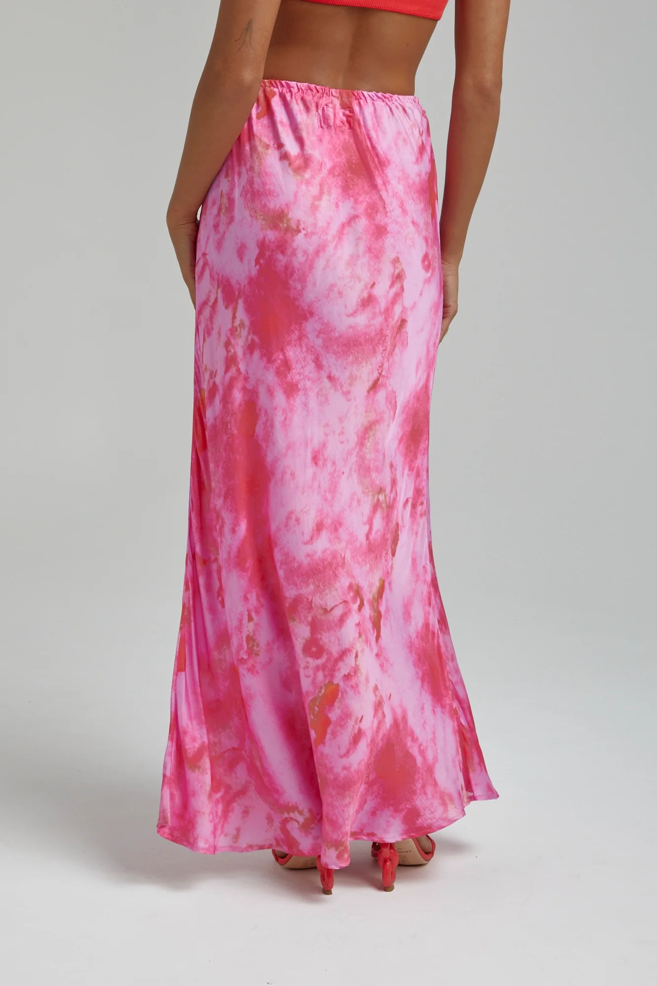 SUMMI SUMMI Womens Relaxed Maxi Skirt - Hibiscus - Image 5