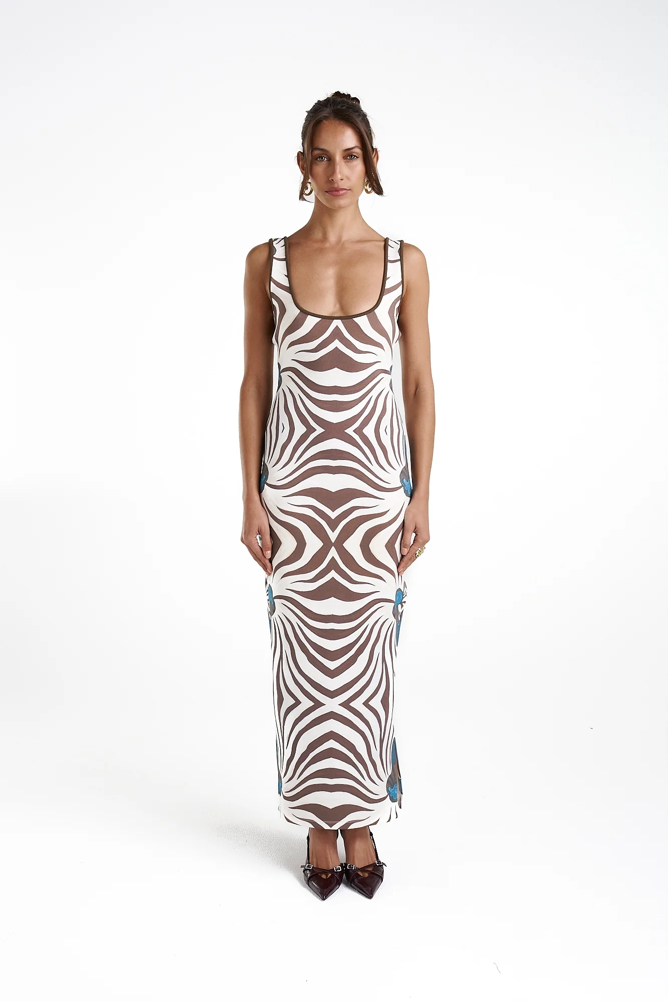 SUMMI SUMMI Womens Scoop Neck Maxi Dress - Nautilus - Image 4