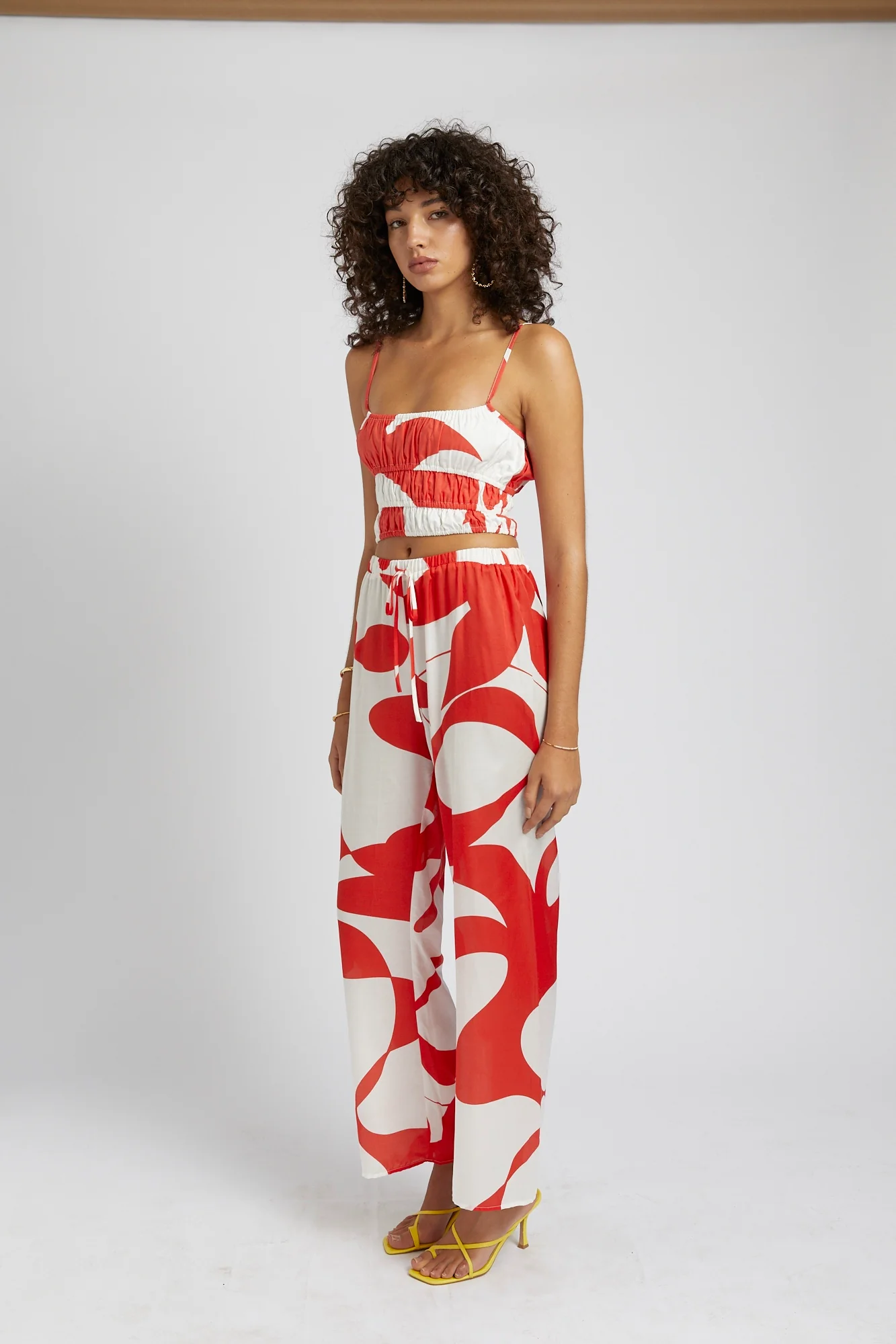 SUMMI SUMMI Womens Silk Elastic Waist Drawstring Pant - Sailors Delight - Image 5