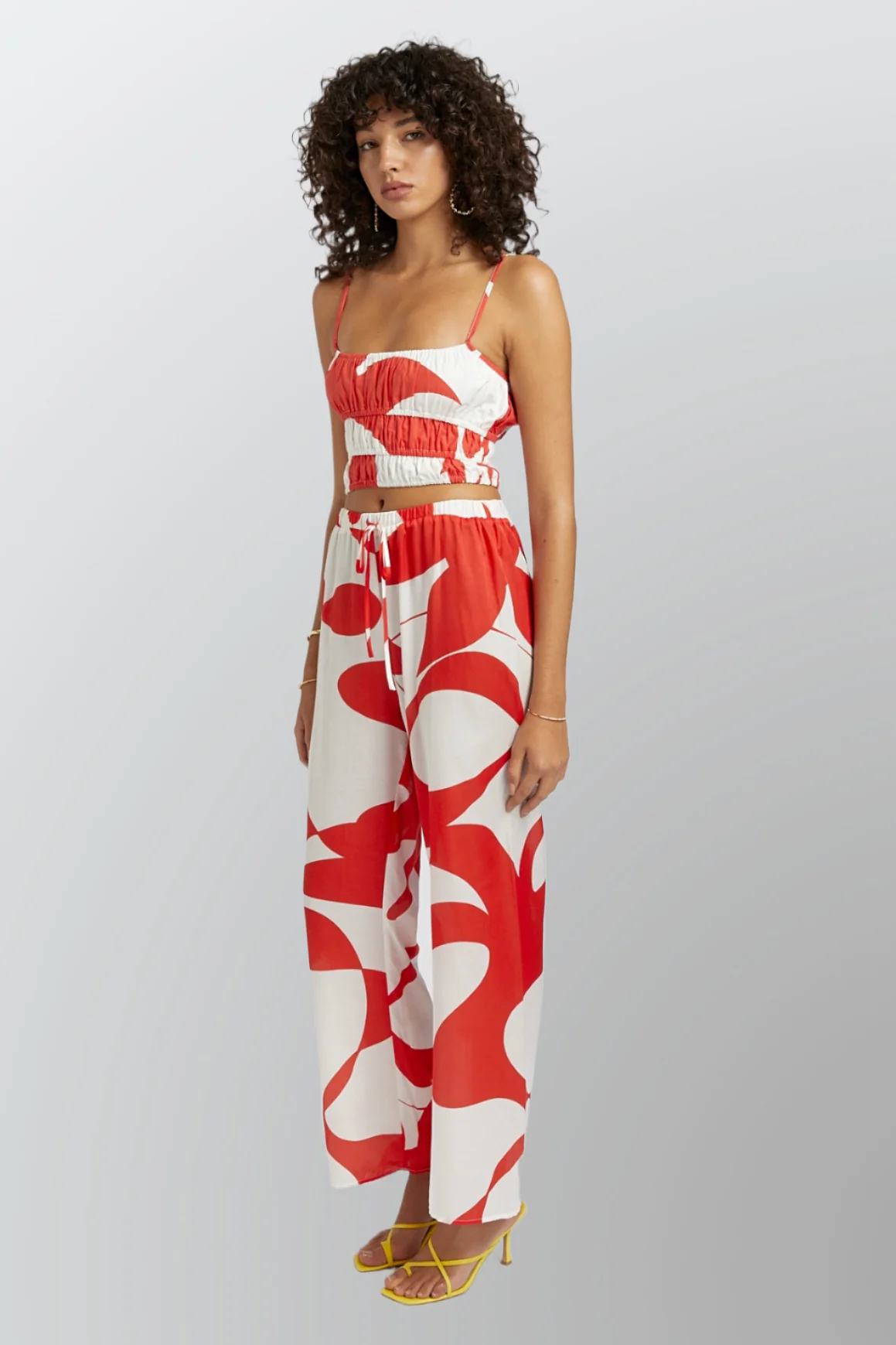 SUMMI SUMMI Womens Silk Elastic Waist Drawstring Pant - Sailors Delight - Image 6