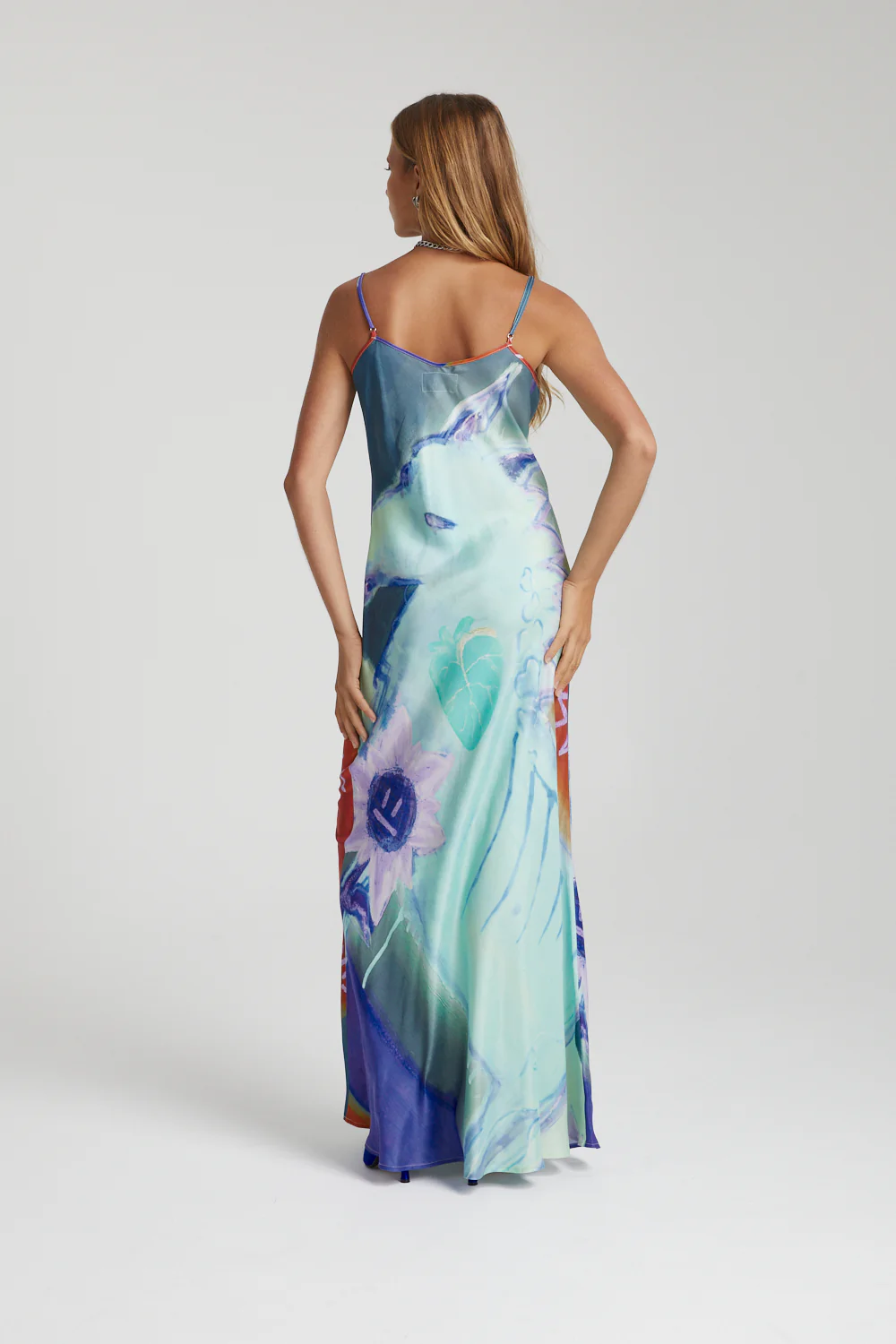 SUMMI SUMMI Womens Siren Dress - Blue Sunflower - Image 5