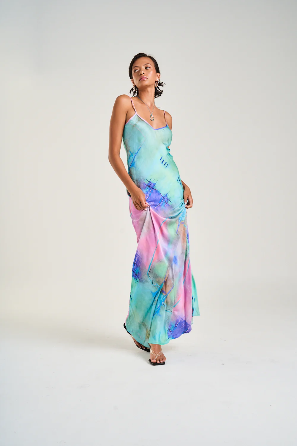 SUMMI SUMMI Womens Siren Maxi Dress in H20 Print - Image 7