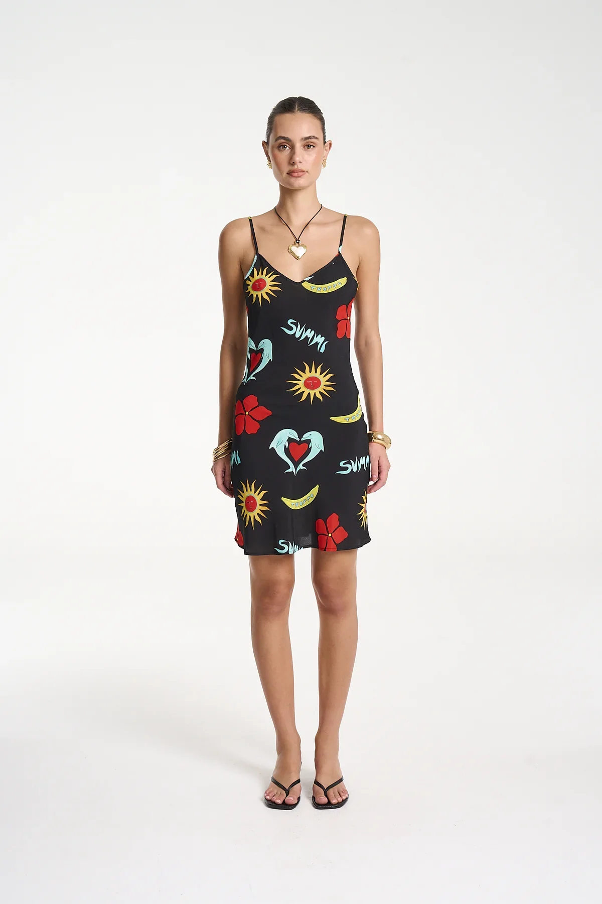 SUMMI SUMMI Womens Siren Mini Dress in Troppo Night - Image 3