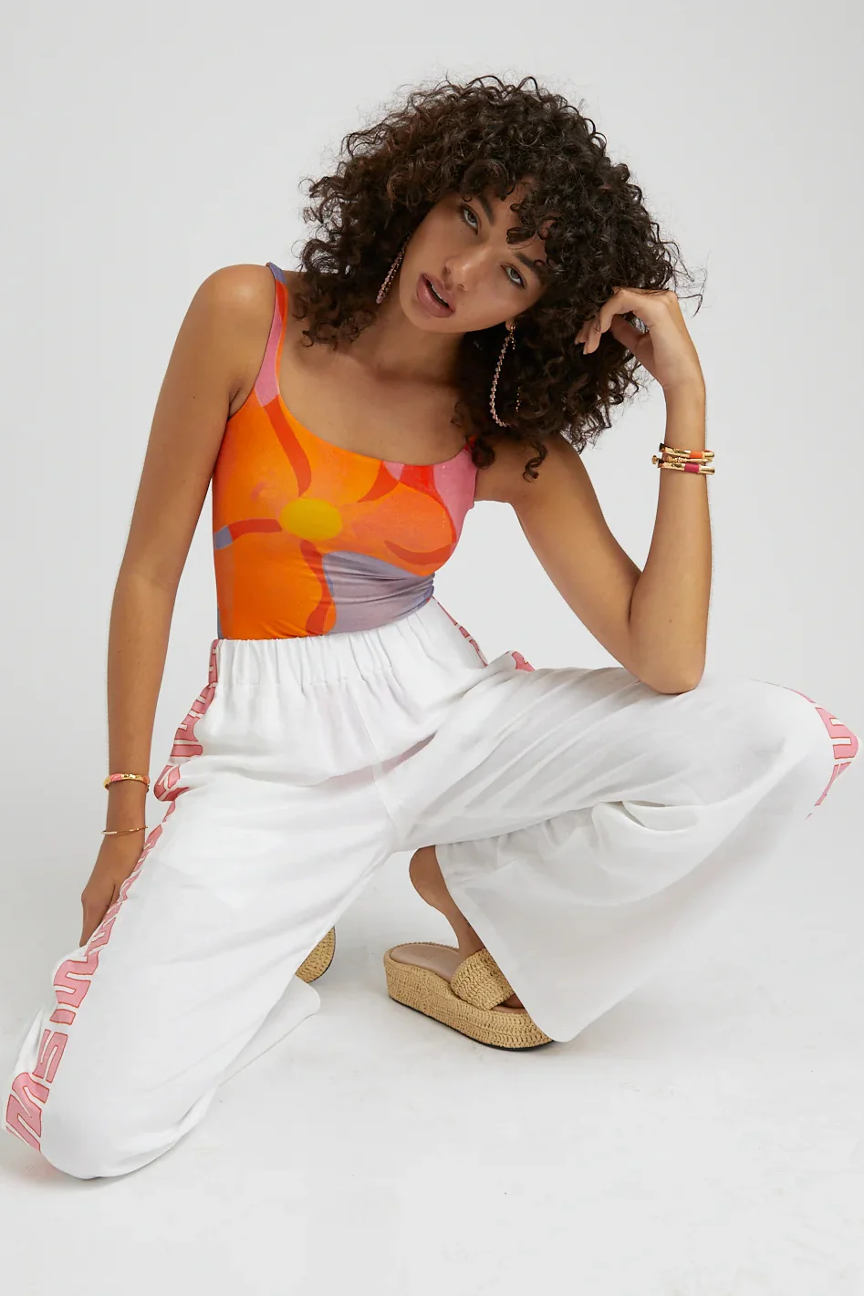 SUMMI SUMMI Womens Stevie Bodysuit - Melted Blooms - Image 5