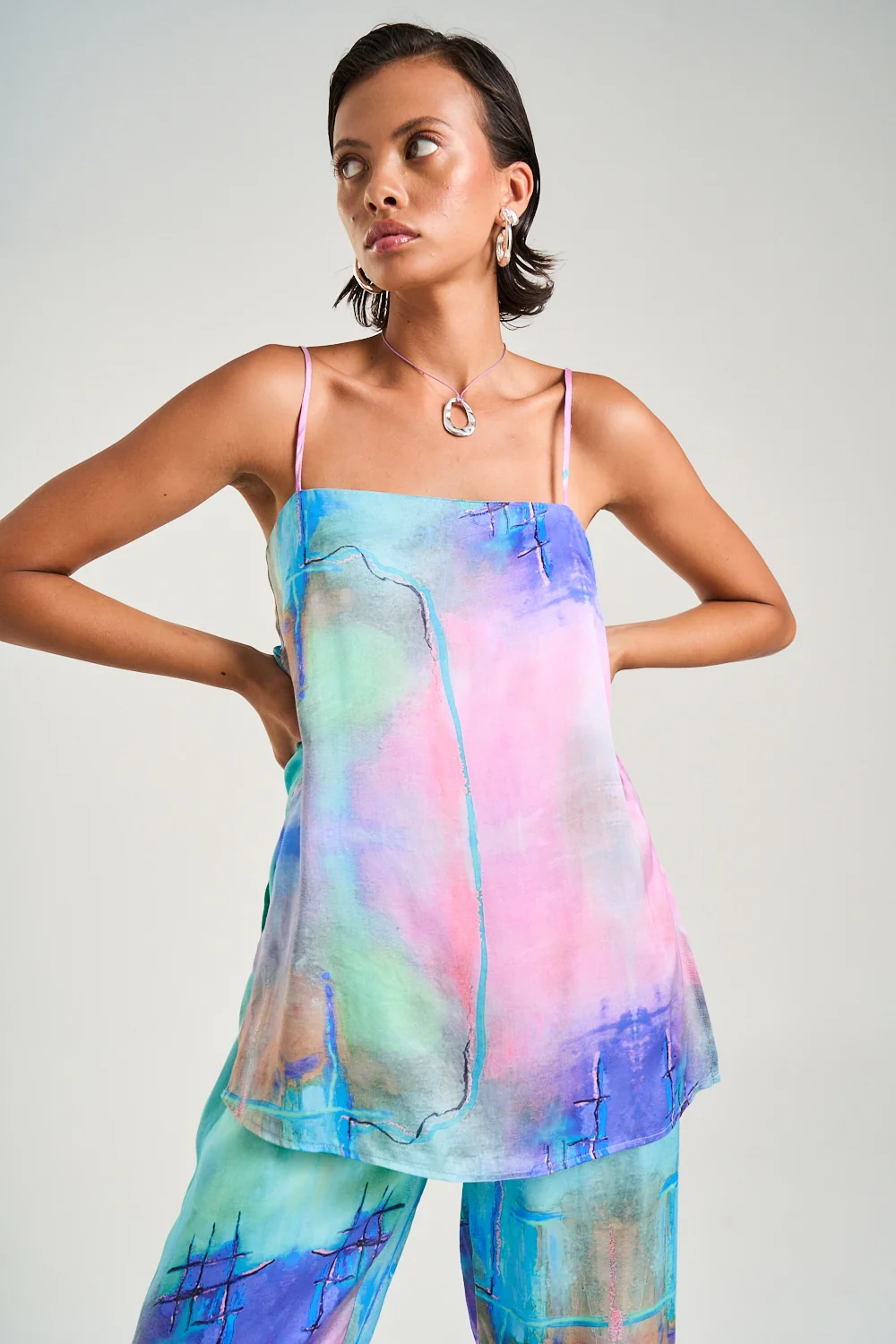 SUMMI SUMMI Womens Tunic Top in H20 Print - Image 10