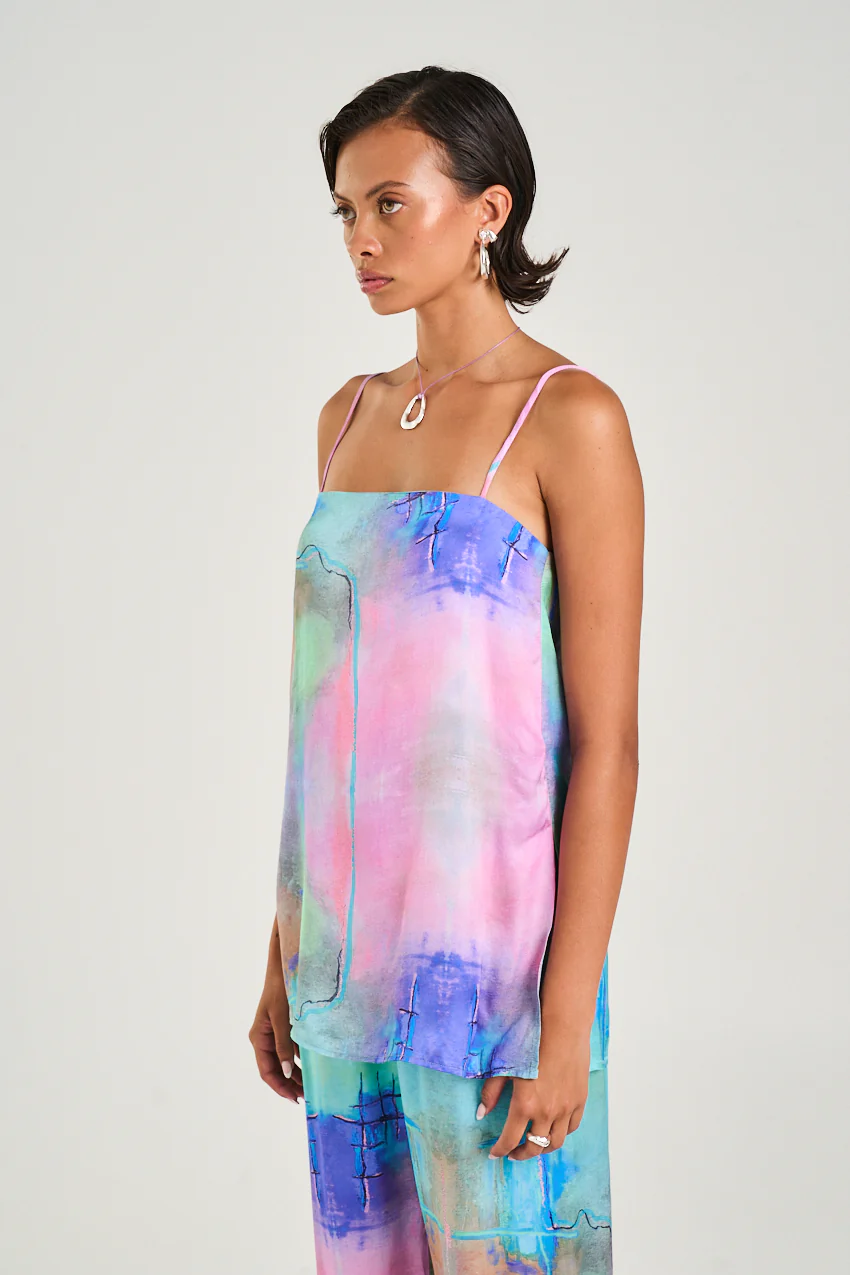 SUMMI SUMMI Womens Tunic Top in H20 Print - Image 2