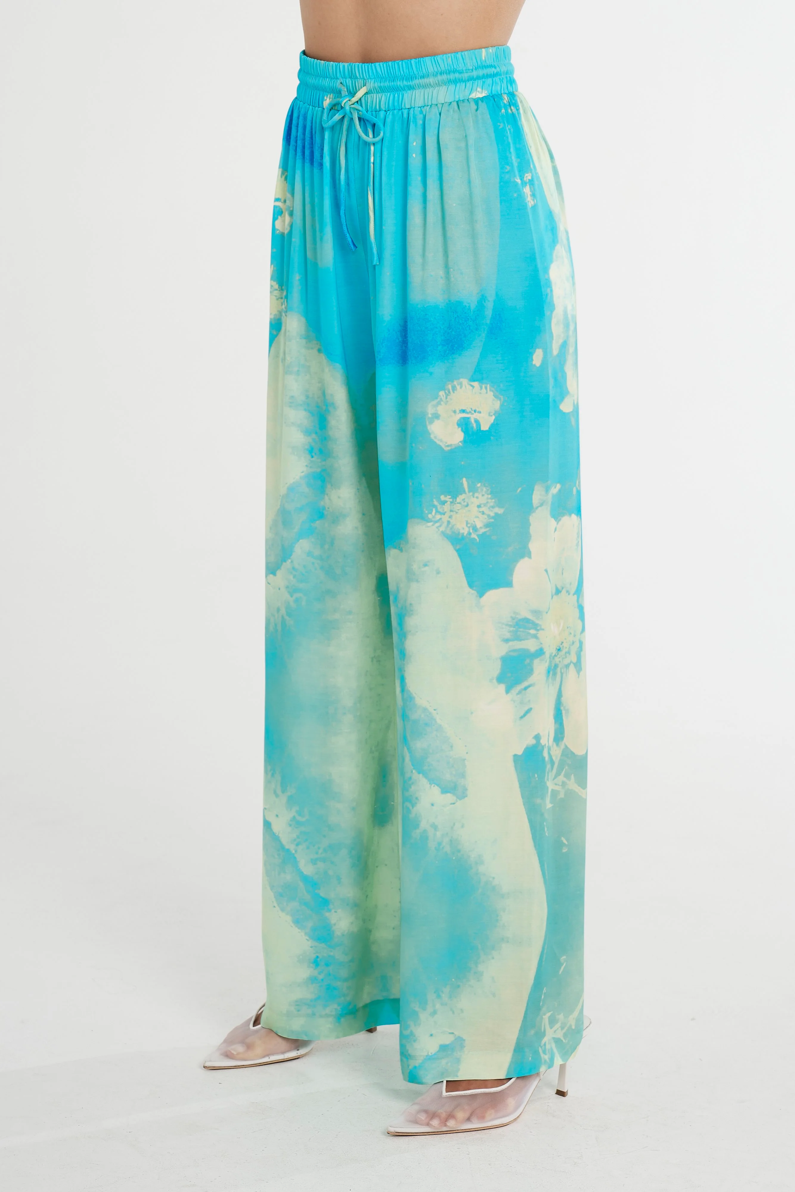 SUMMI SUMMI Womens Wide Leg Pant Lemon Lumen - Image 2