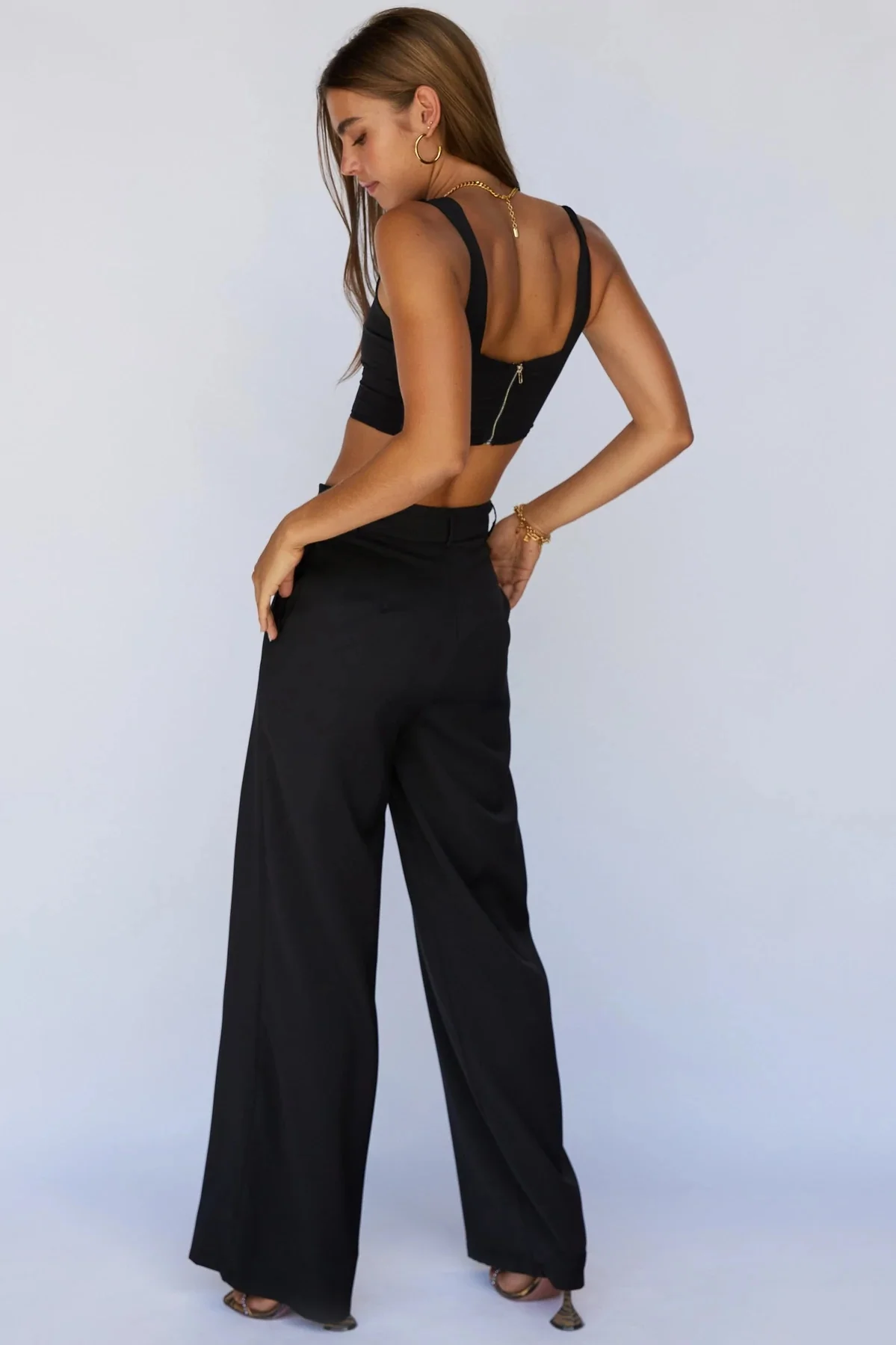 SUNDAYS THE LABEL Womens Axel Suit Pant Black - Image 5