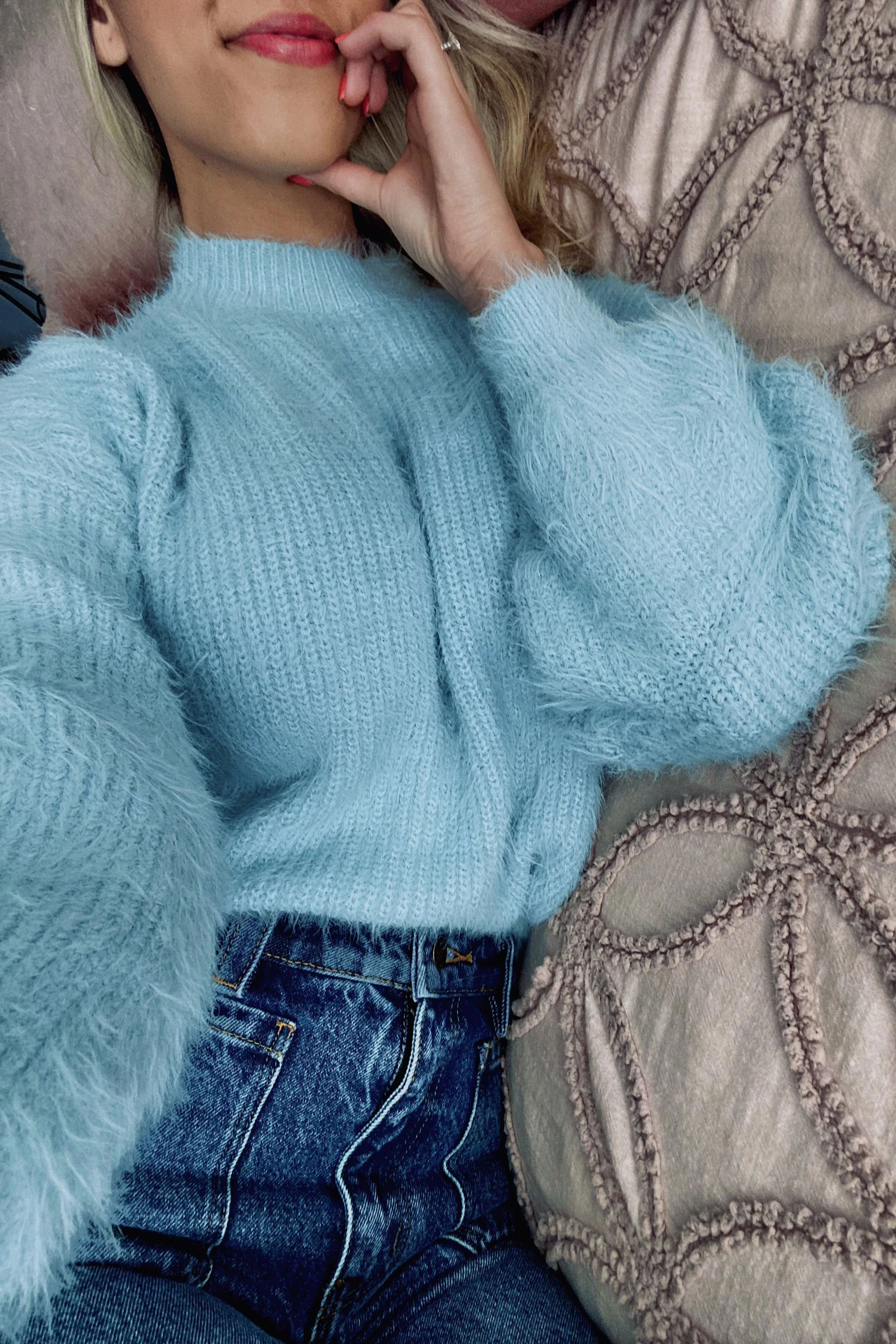 Sundays The Label WOMENS COZI KNIT - BABY BLUE