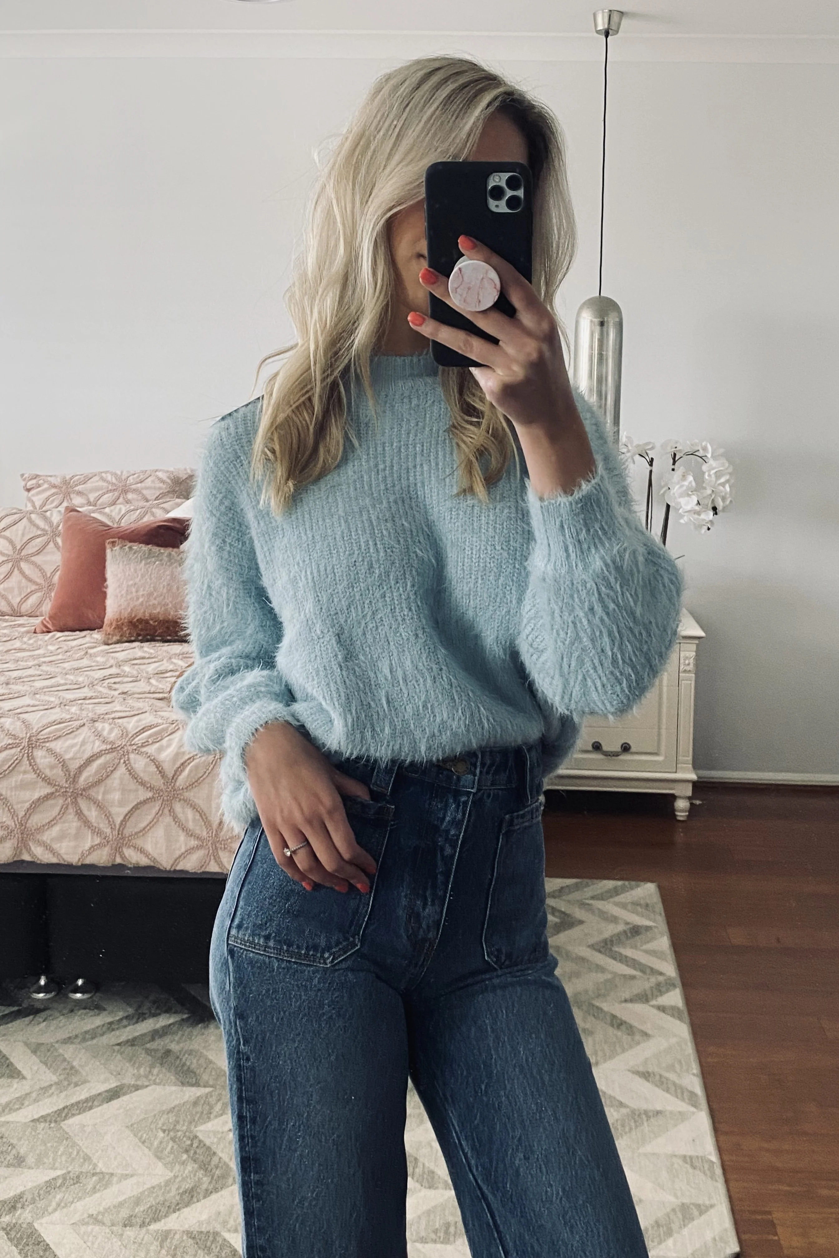 Sundays The Label WOMENS COZI KNIT - BABY BLUE - Image 5