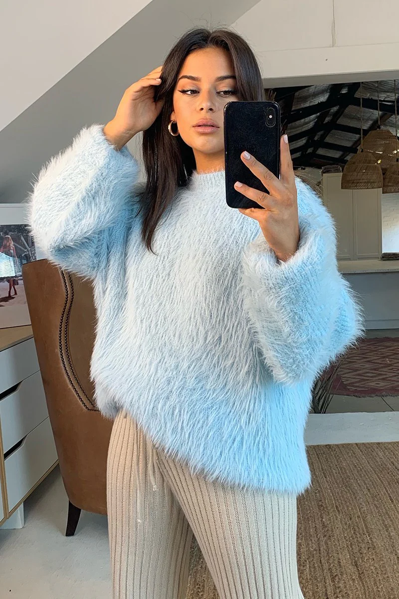 Sundays The Label WOMENS COZI KNIT - BABY BLUE - Image 8