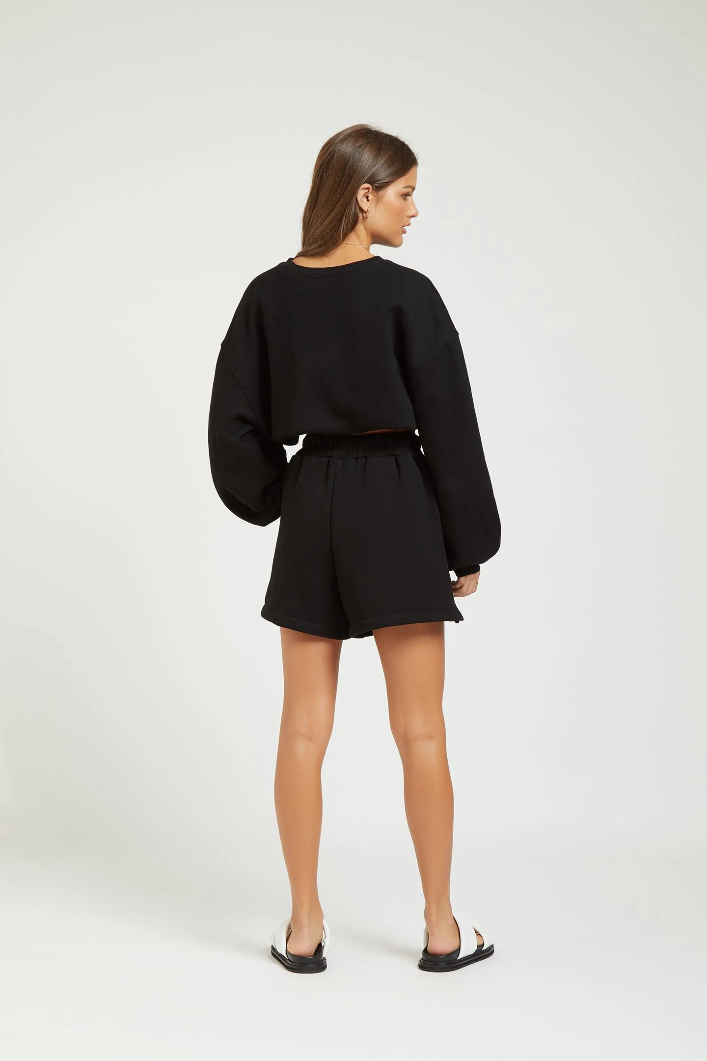 Sundays The Label WOMENS FLIX SWEATER - BLACK - Image 9