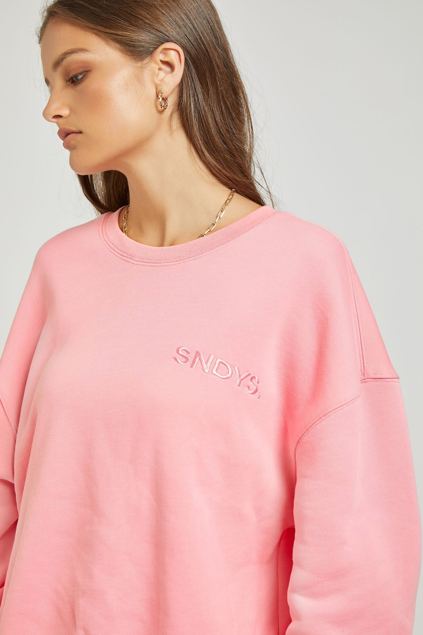 Sundays The Label WOMENS FLIX SWEATER - PINK - Image 11
