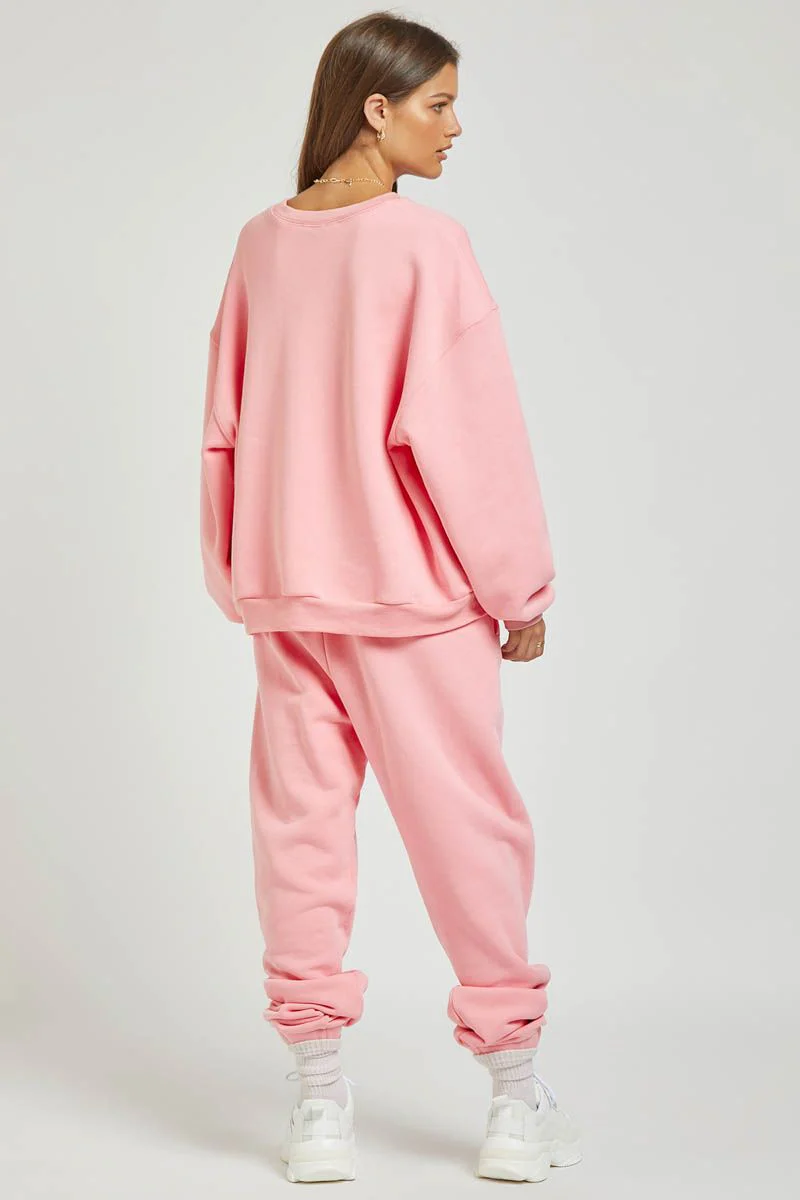 Sundays The Label WOMENS FLIX SWEATPANT - PINK - Image 4