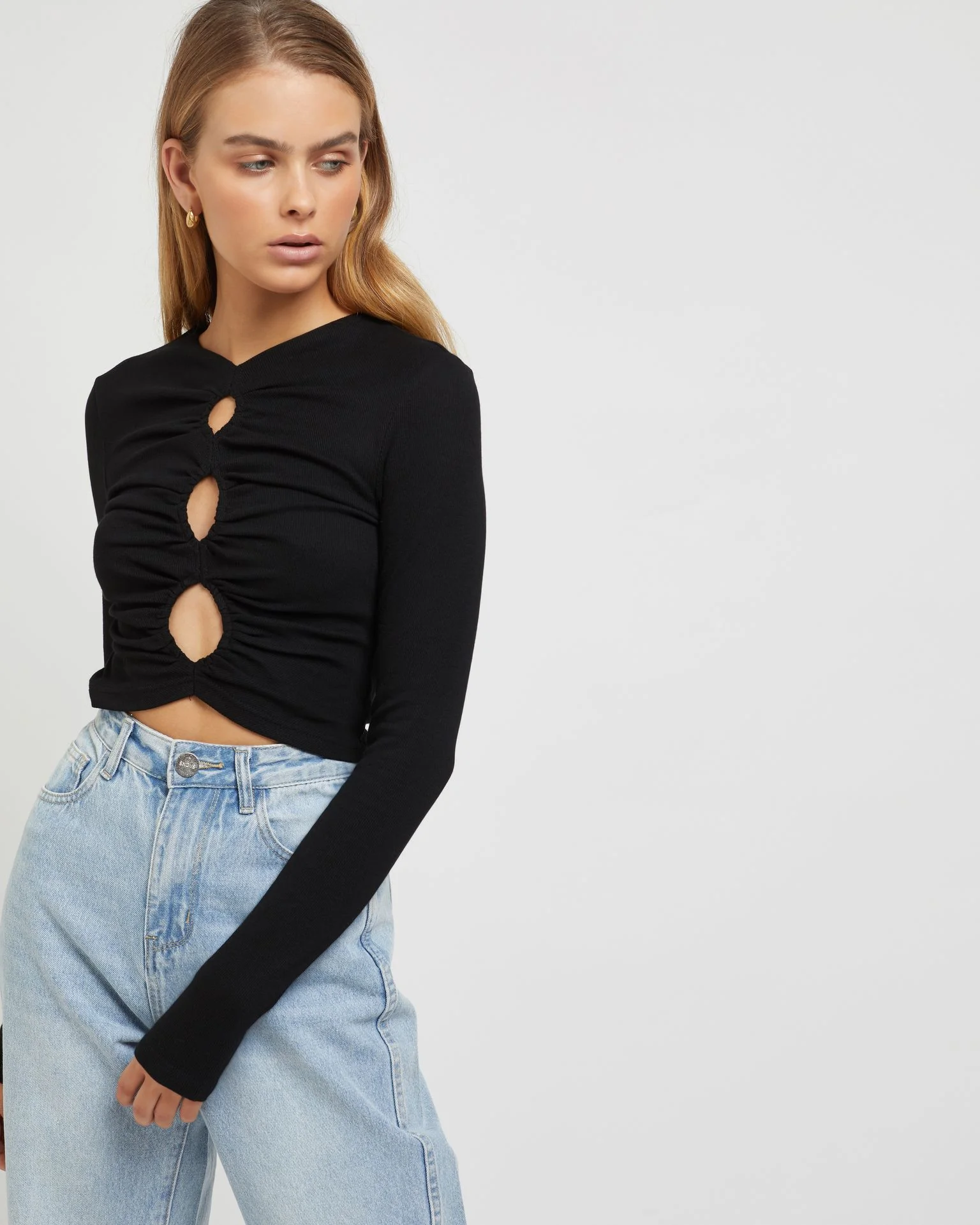 SUNDAYS THE LABEL Womens Natty Top - Black - Image 3