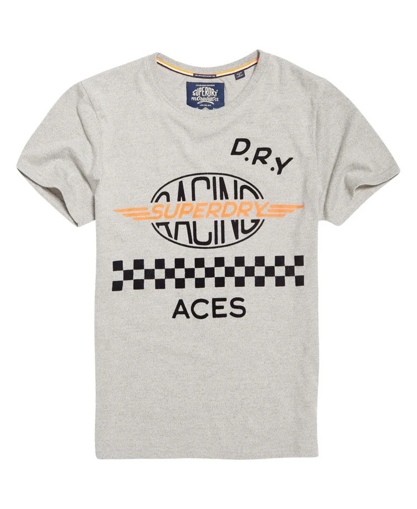 Superdry MENS CHECKERED TEE GRIT GREY - Image 3