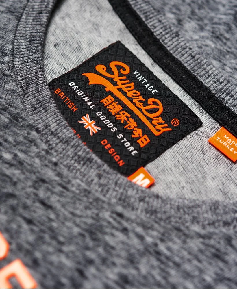 Superdry MENS PREMIUM GOODS DUO TEE FLINT GREY GRIT - Image 3