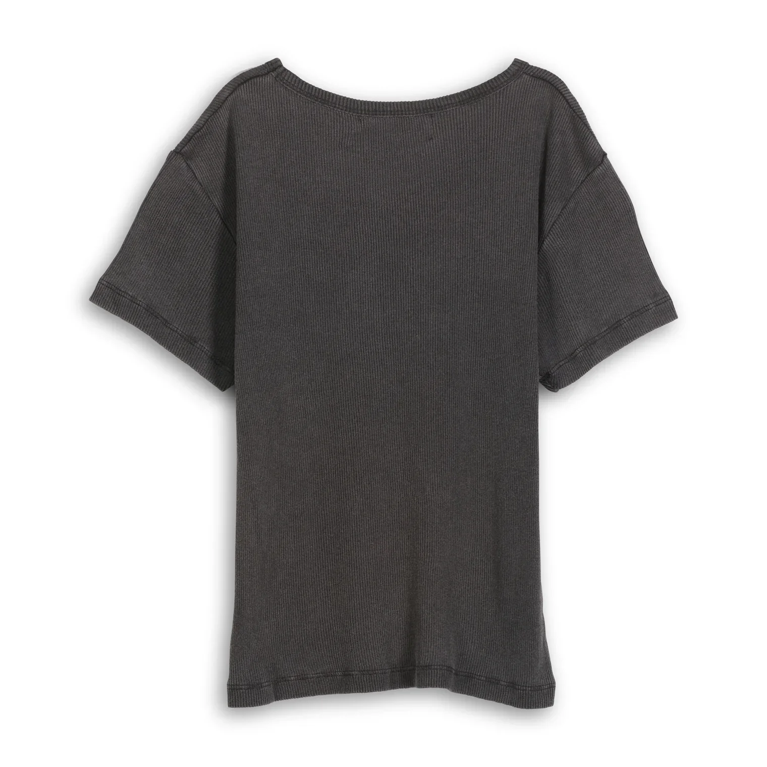 THE LAUNDRY ROOM Womens Essentials Baby Tee in Black Snow - Image 6